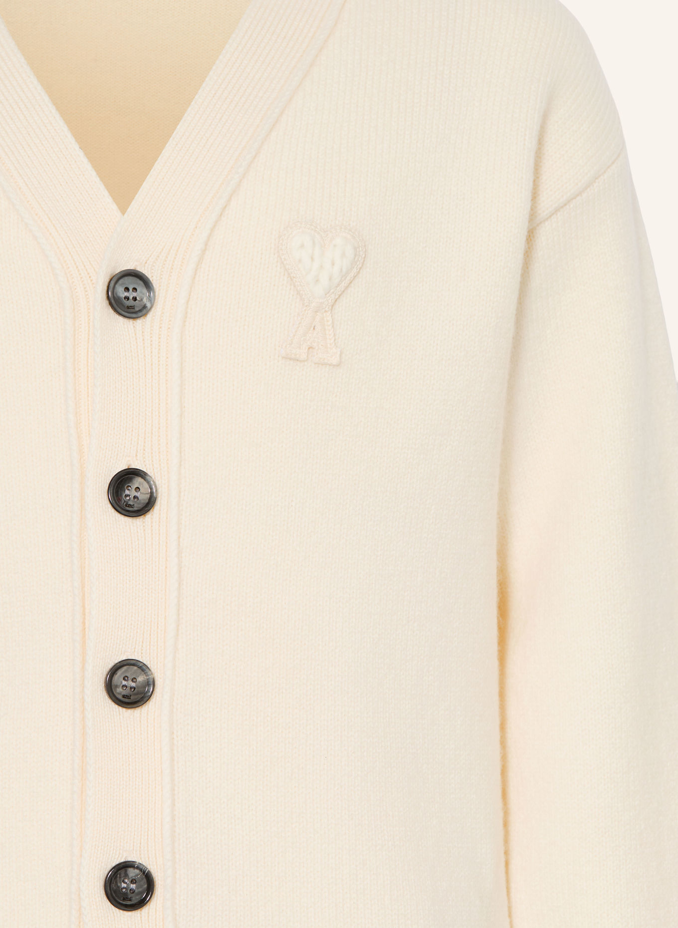 Ami Paris Strickjacke: CREME