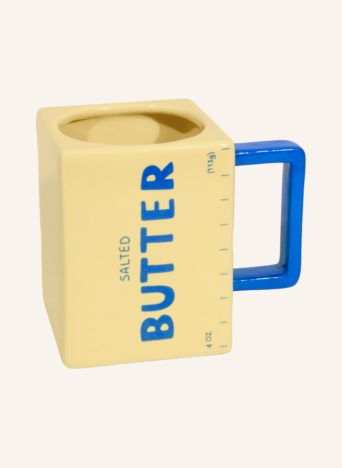 DOIY BUTTER Mugs: LIGHT YELLOW / BLUE GRAY