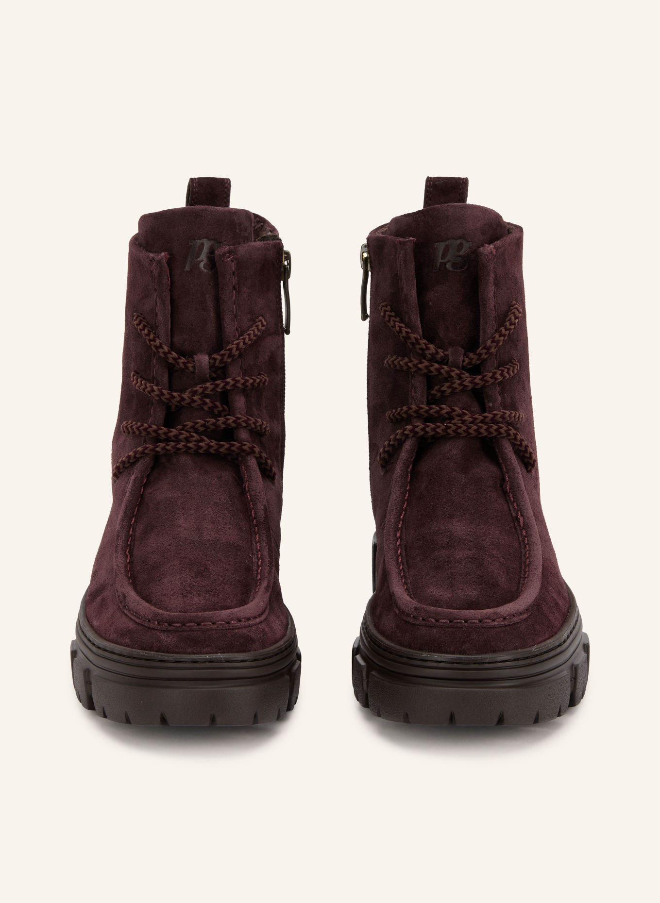 paul green Lace-up boots: DARK RED