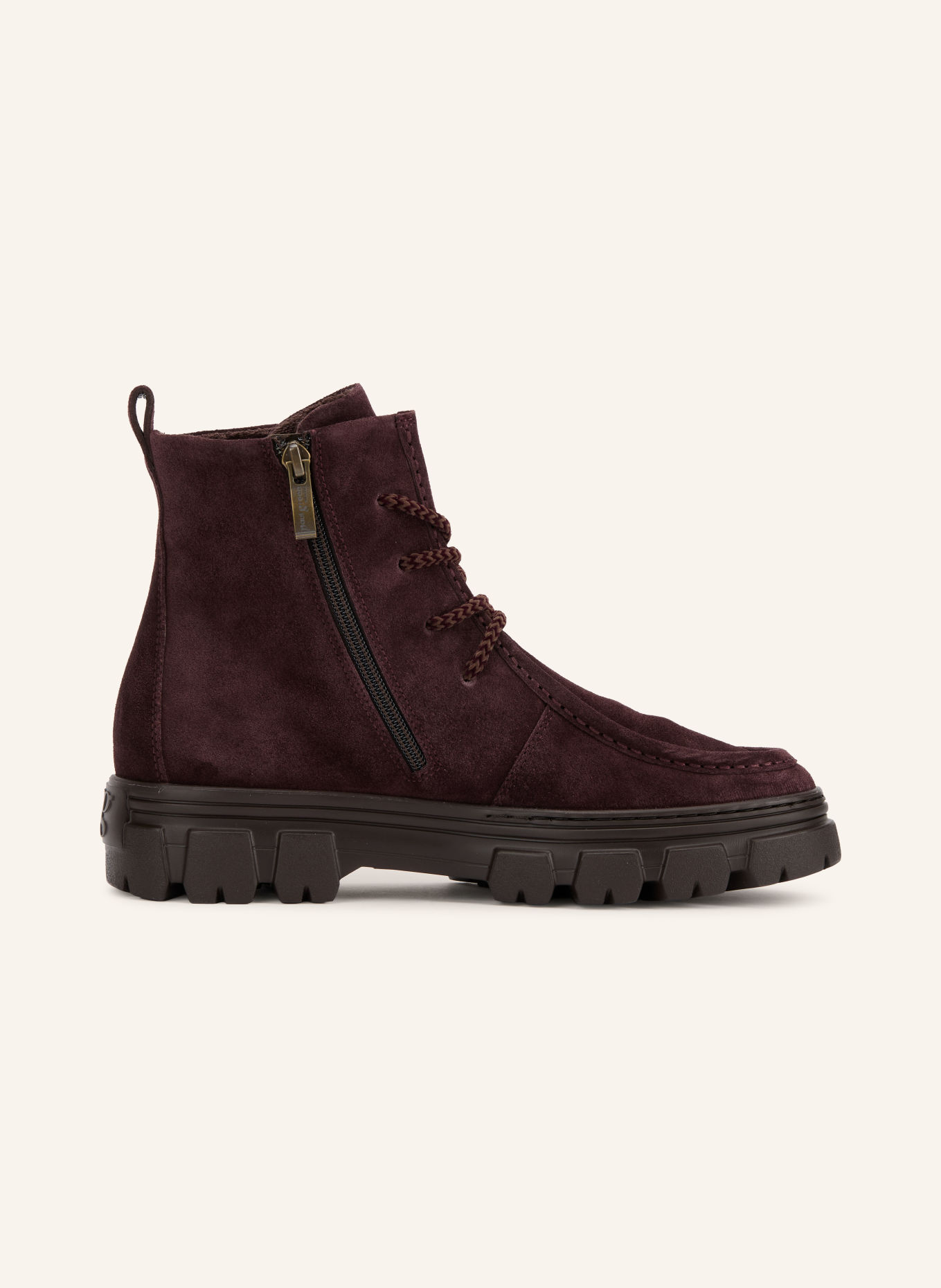 paul green Lace-up boots: DARK RED