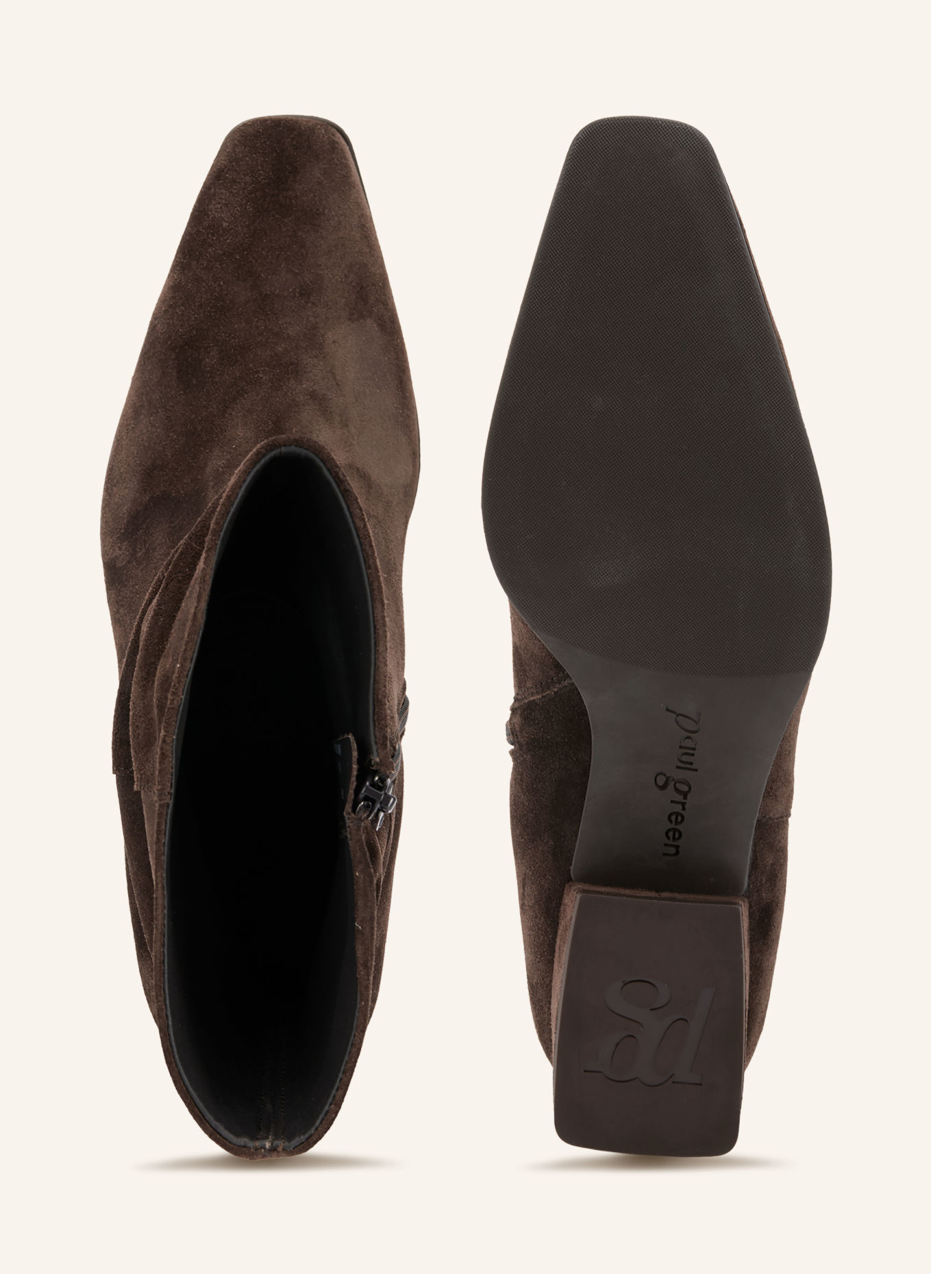 paul green Ankle boots: DARK BROWN