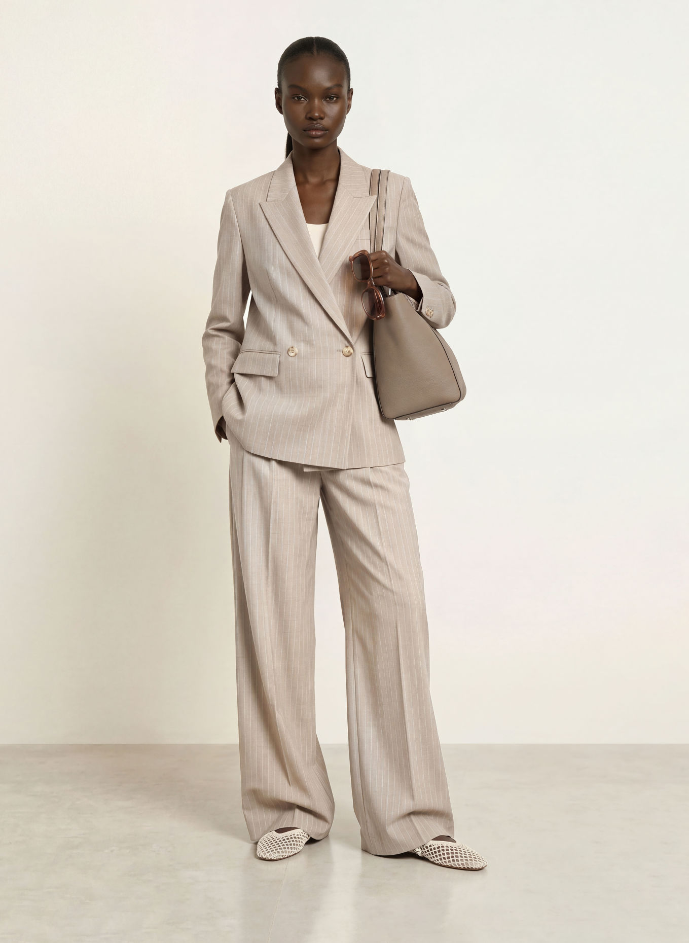 BOSS Blazer JANKA: HELLGRAU / WEISS