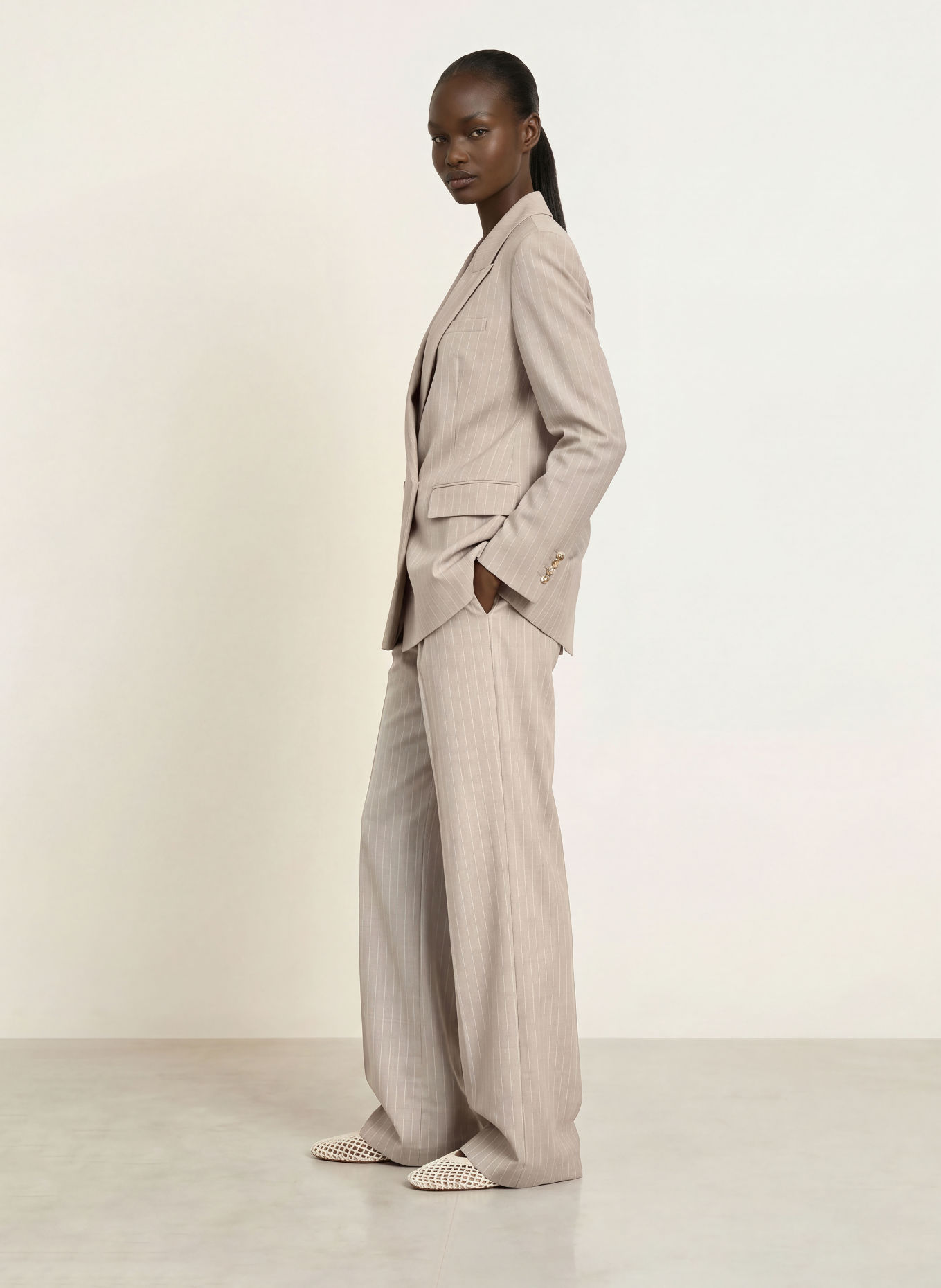 BOSS Blazer JANKA: HELLGRAU / WEISS