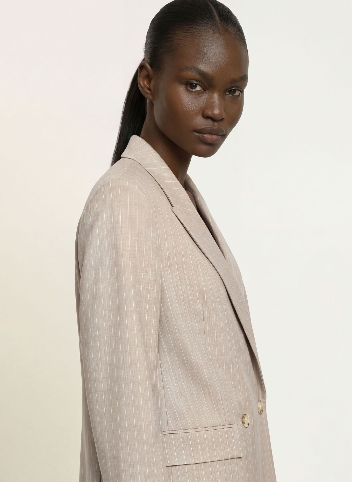 BOSS Blazer JANKA: HELLGRAU / WEISS