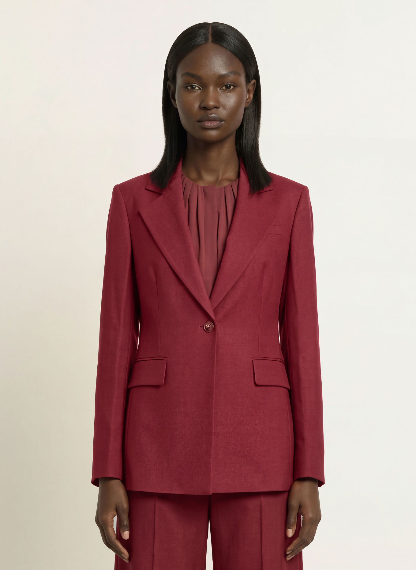BOSS Blazer JENARA: ROUGE FONCÉ