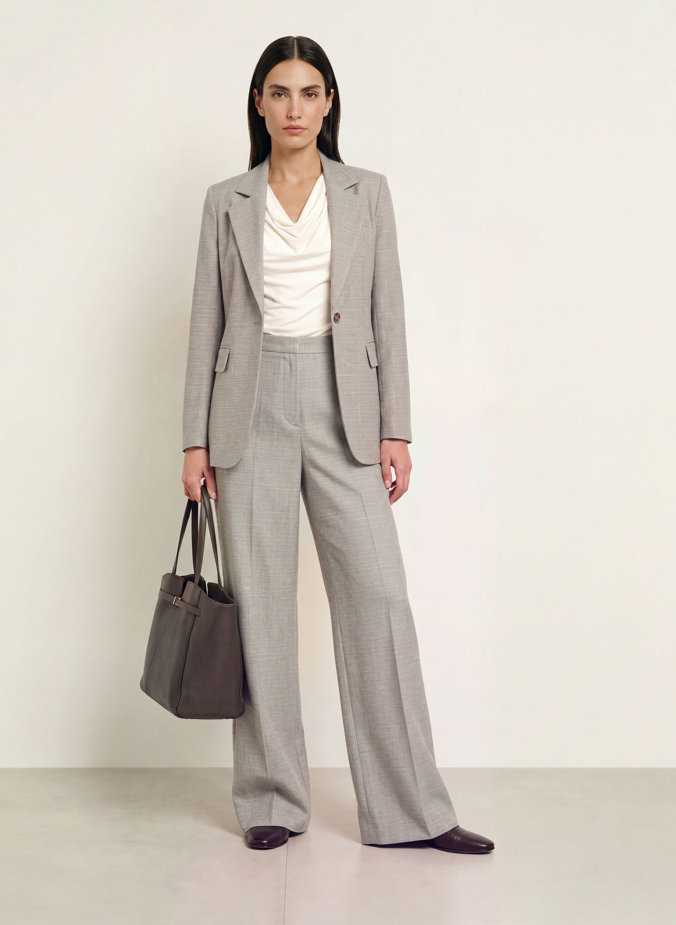 BOSS Blazer JENARA: GRIS / ÉCRU