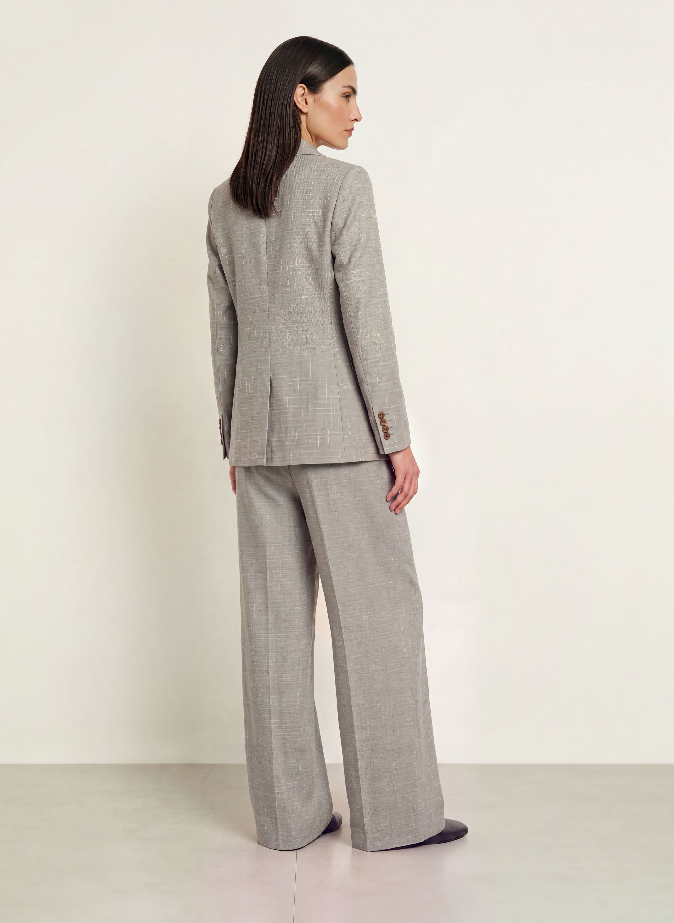 BOSS Blazer JENARA: GRIS / ÉCRU