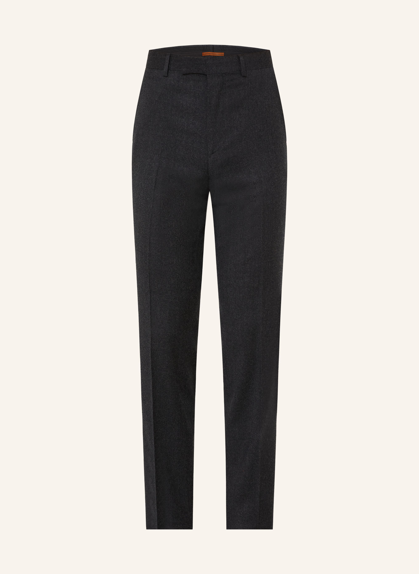 ZEGNA Extra Slim Fit Flannel Pants: DARK GRAY