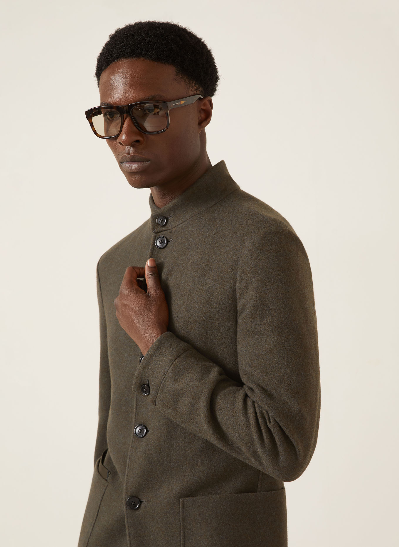 ZEGNA CONTE Jacket with Cashmere: KHAKI
