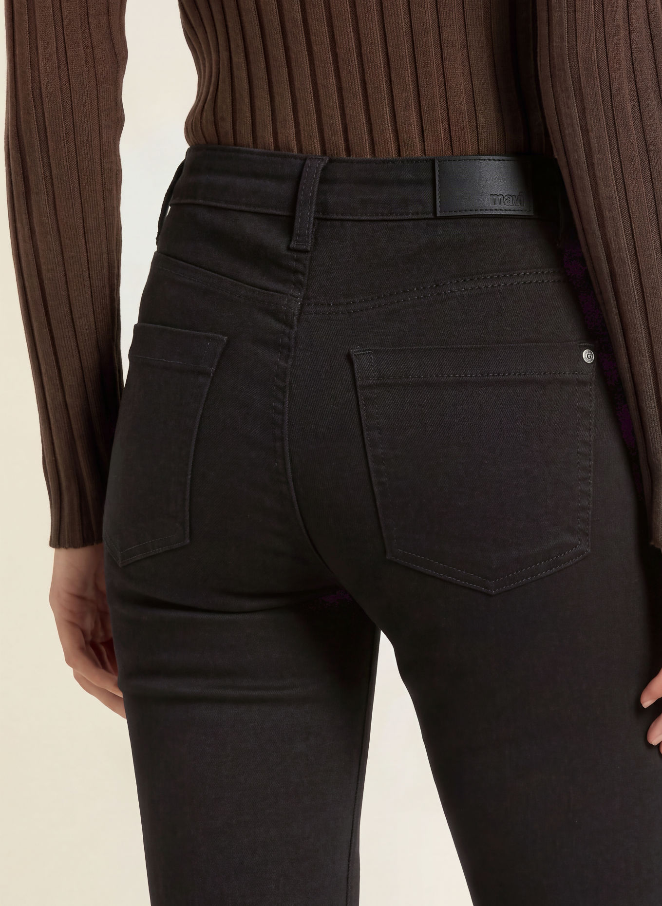mavi Jeansy straight KENDRA: A6494 Double Black STR