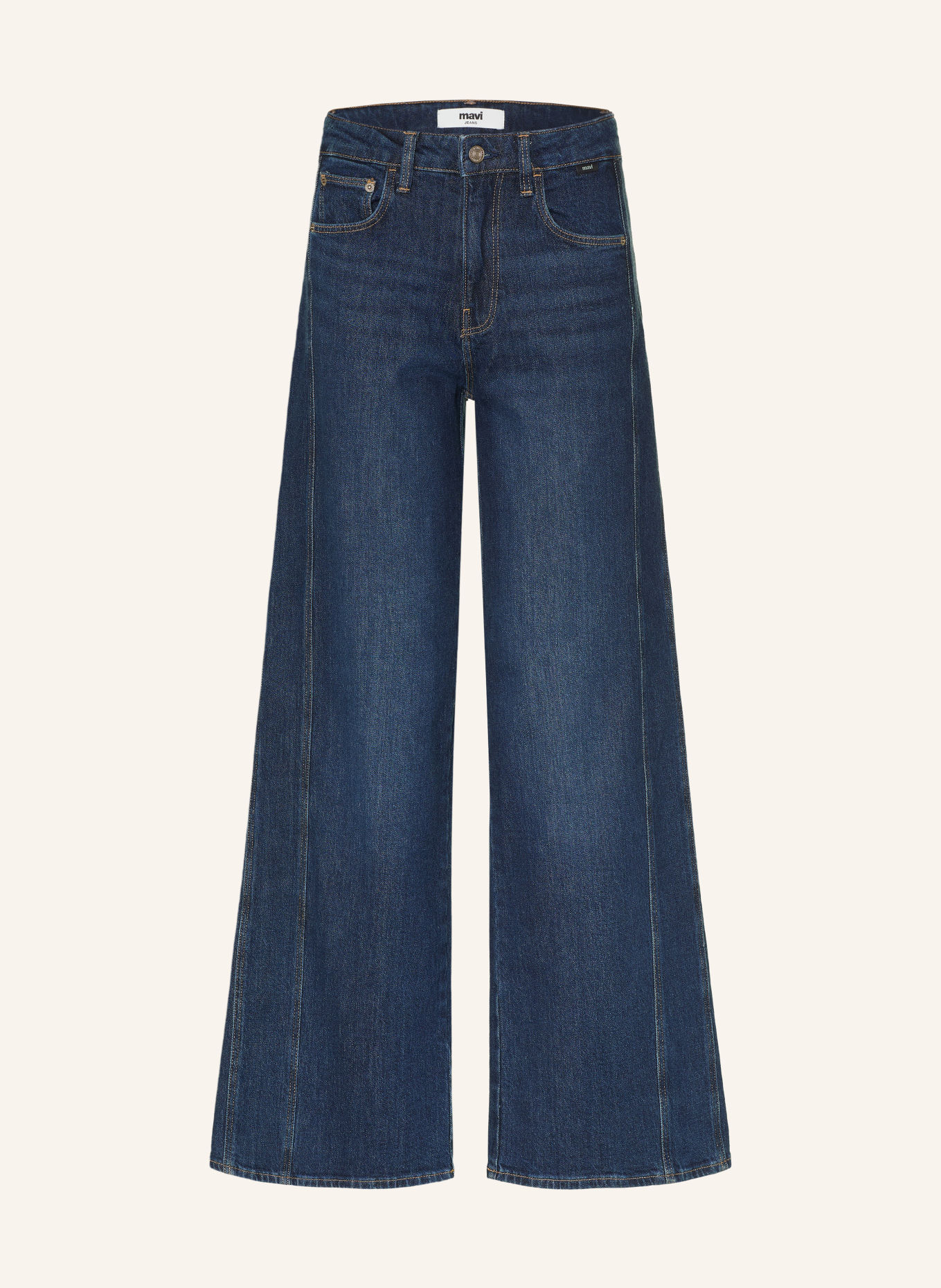 mavi Jeansy wide leg SIENA: A3669 Deep DENIM
