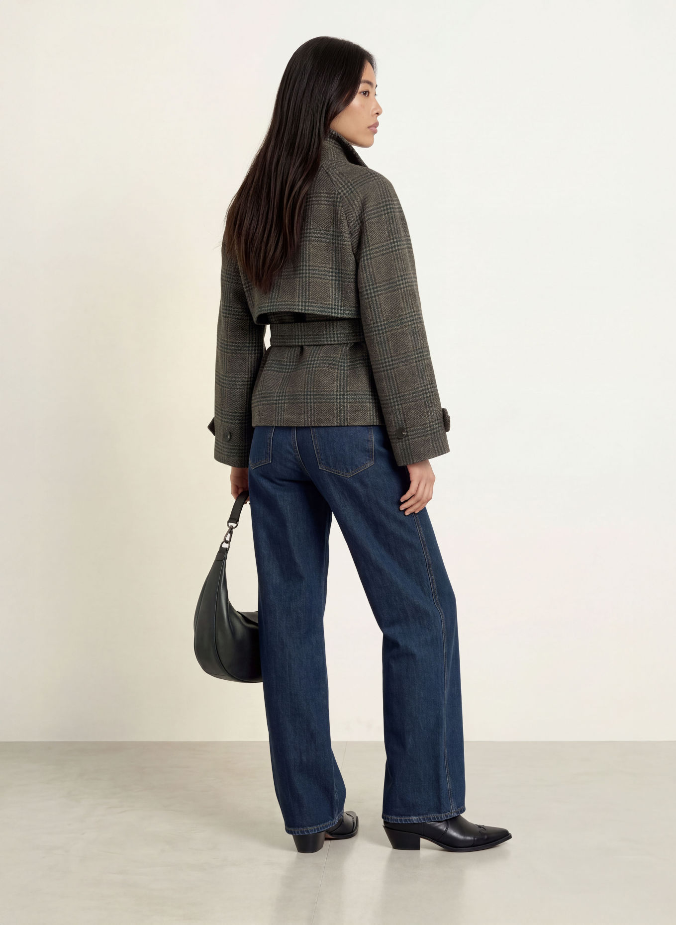 mavi Jeansy wide leg SIENA: A3669 Deep DENIM