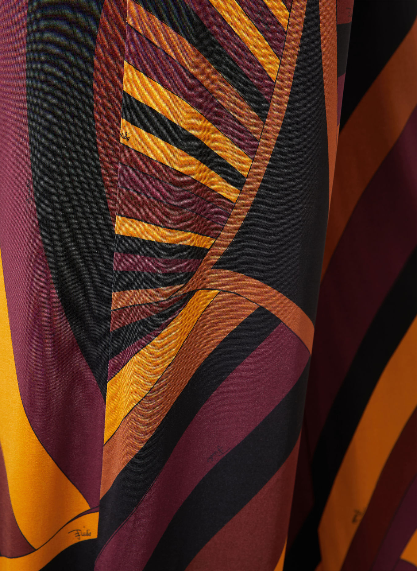 PUCCI Jersey trousers: DARK RED / ORANGE / BLACK
