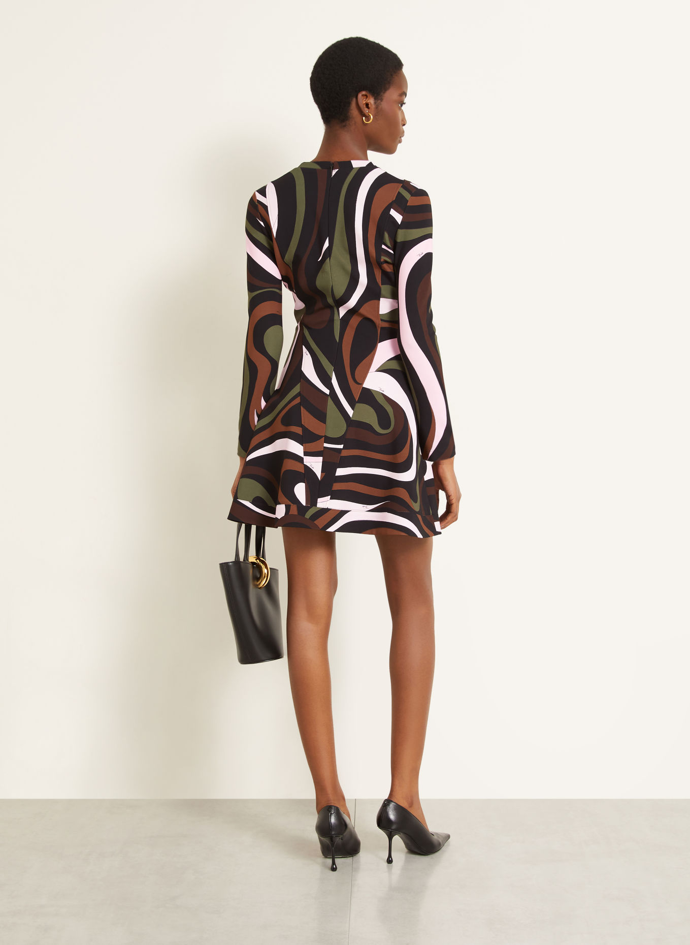 PUCCI Dress: KHAKI / PINK / BLACK