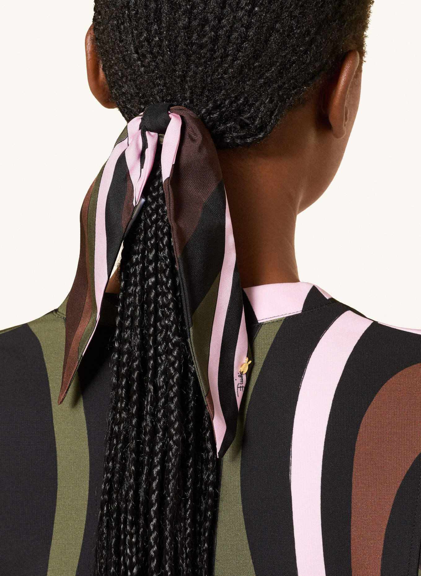 PUCCI Hair tie: KHAKI / BROWN / PINK