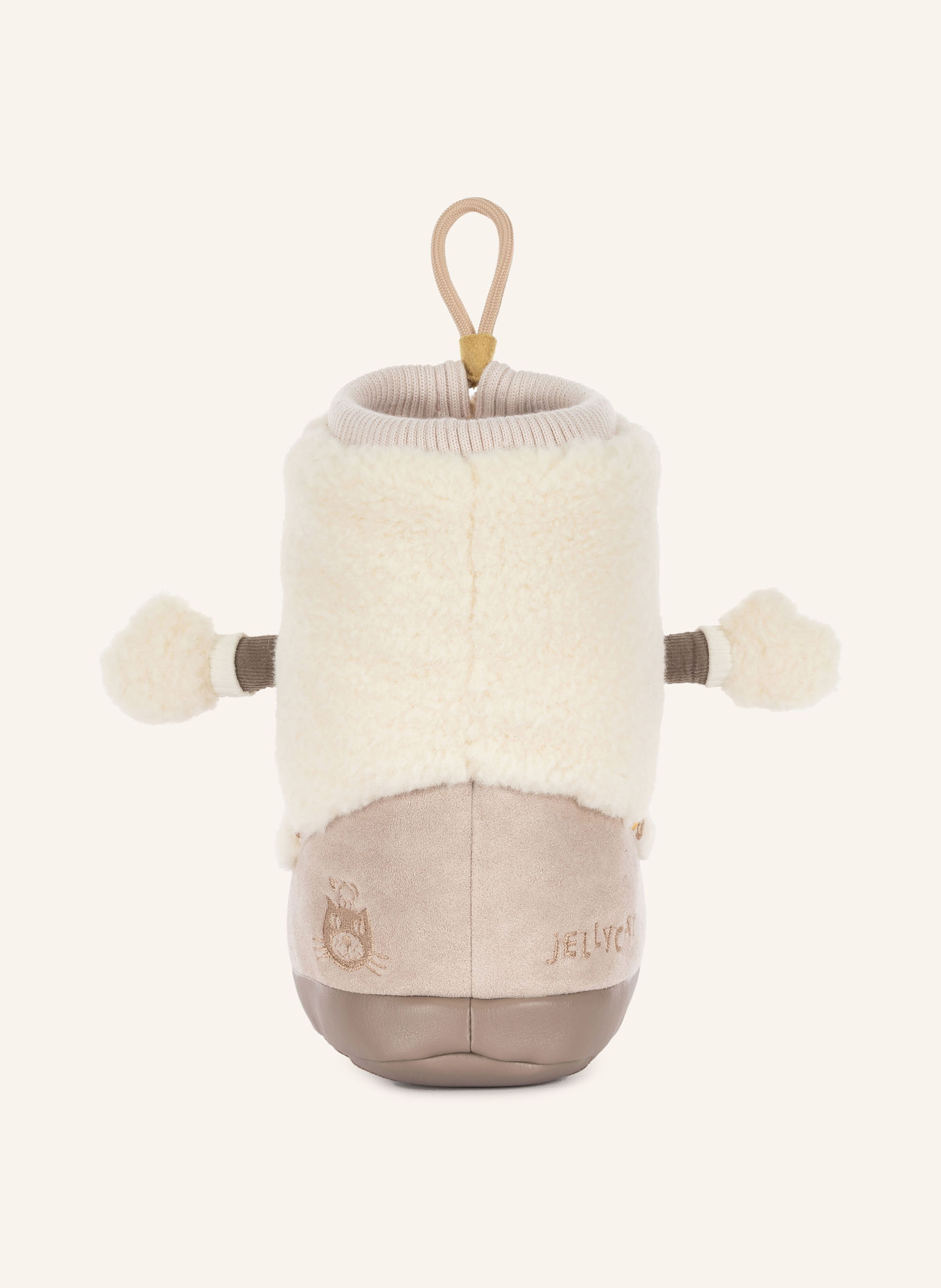 Jellycat Pluche speelgoed AMUSEABLES PERTA SNOW BOOT: BEIGE / TAUPE