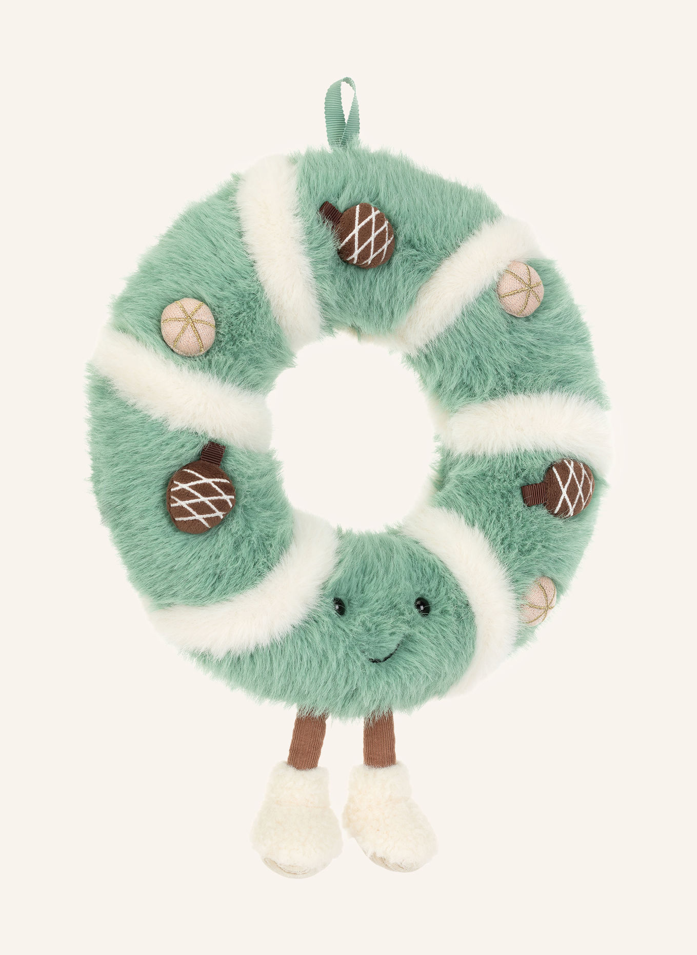 Jellycat Plüsch-Spielzeug AMUSEABLES PINECONE WREATH: HELLGRÜN / BRAUN / CREME