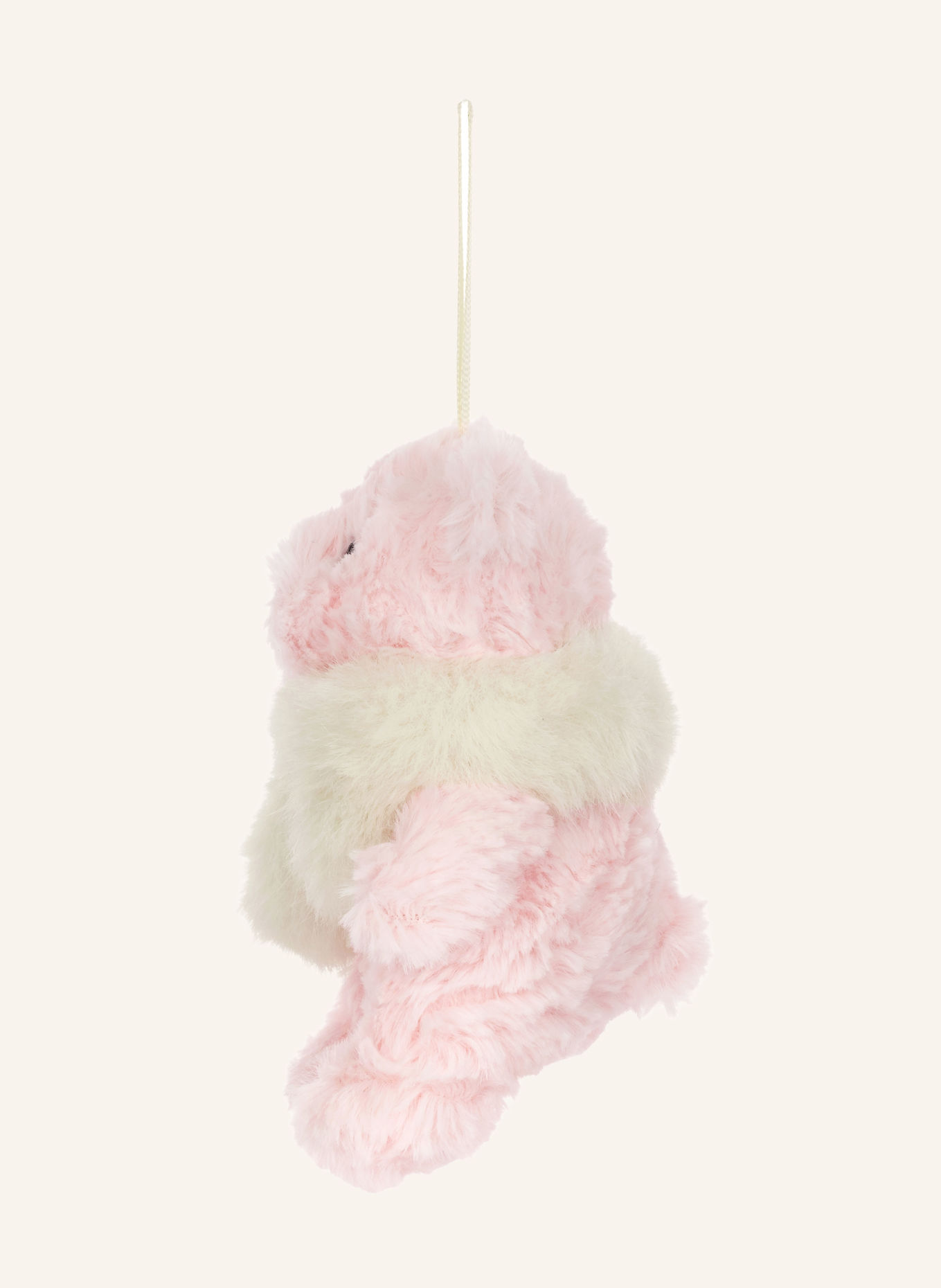 Jellycat Ozdobna zawieszka LEOLA BEAR WINTER WARMER: BLADORÓŻOWY / KREMOWY