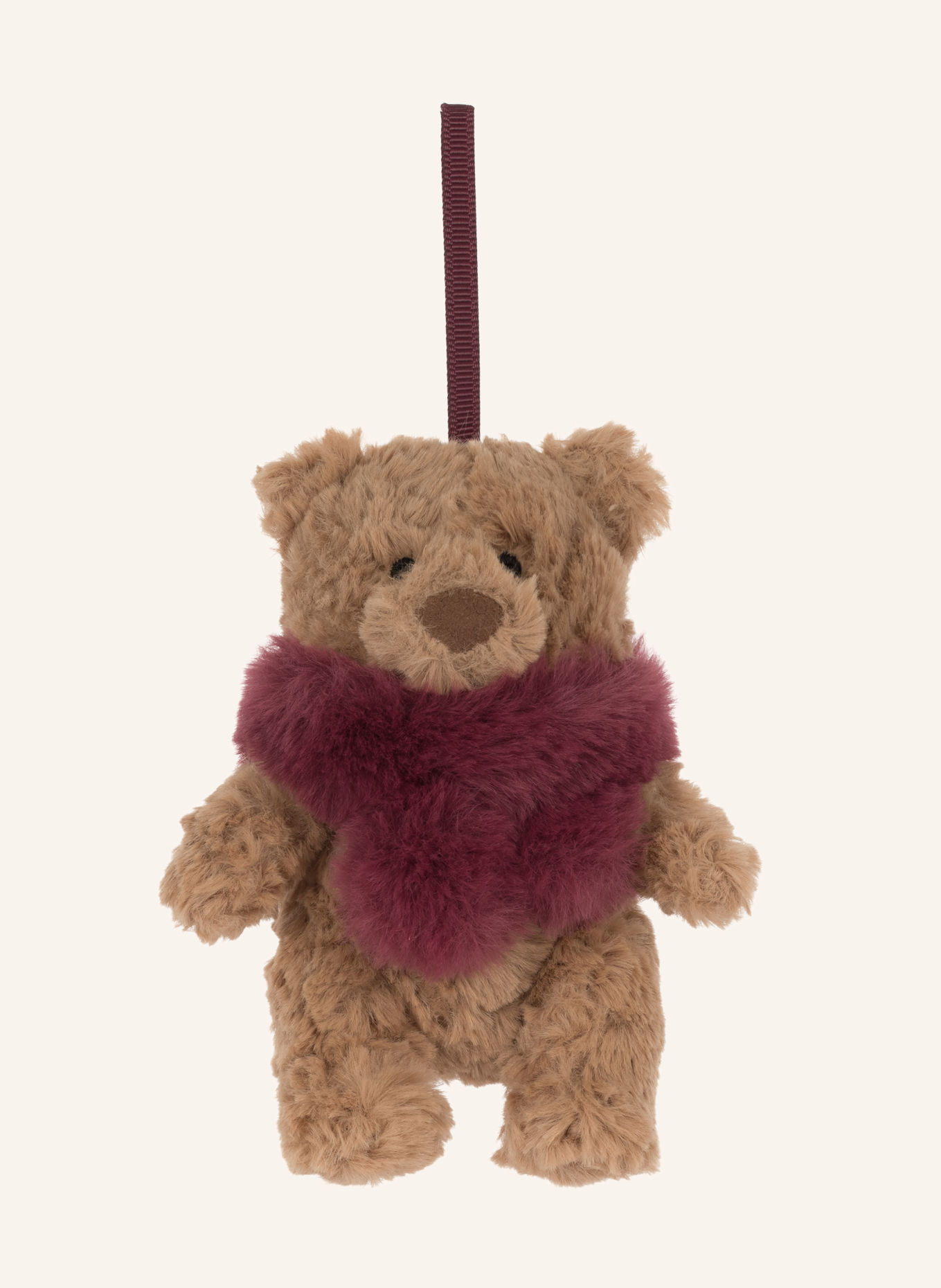 Jellycat Dekoanhänger BARTHOLOMEW BEAR WINTER WARMER: BEIGE / FUCHSIA