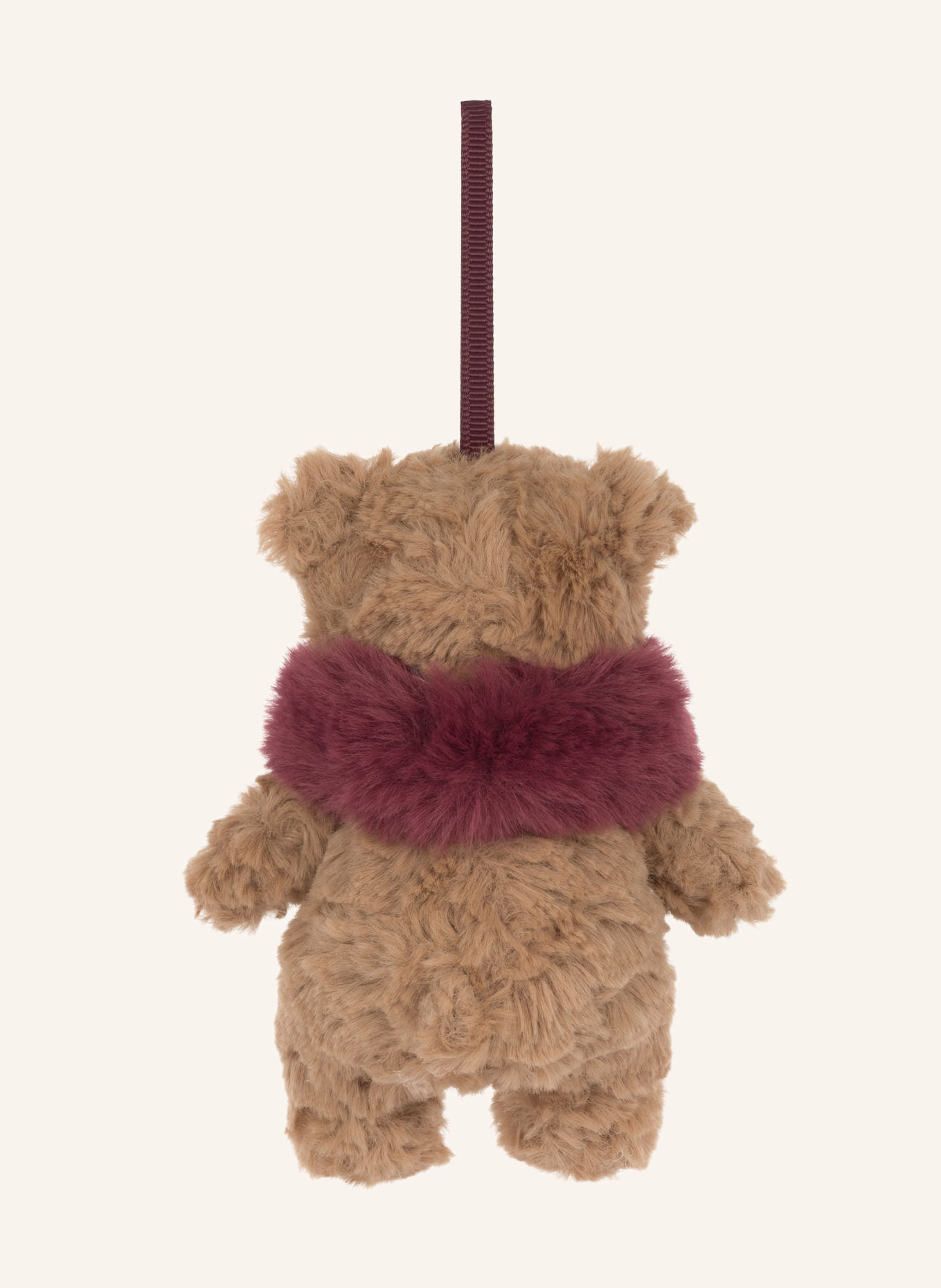 Jellycat Dekoanhänger BARTHOLOMEW BEAR WINTER WARMER: BEIGE / FUCHSIA
