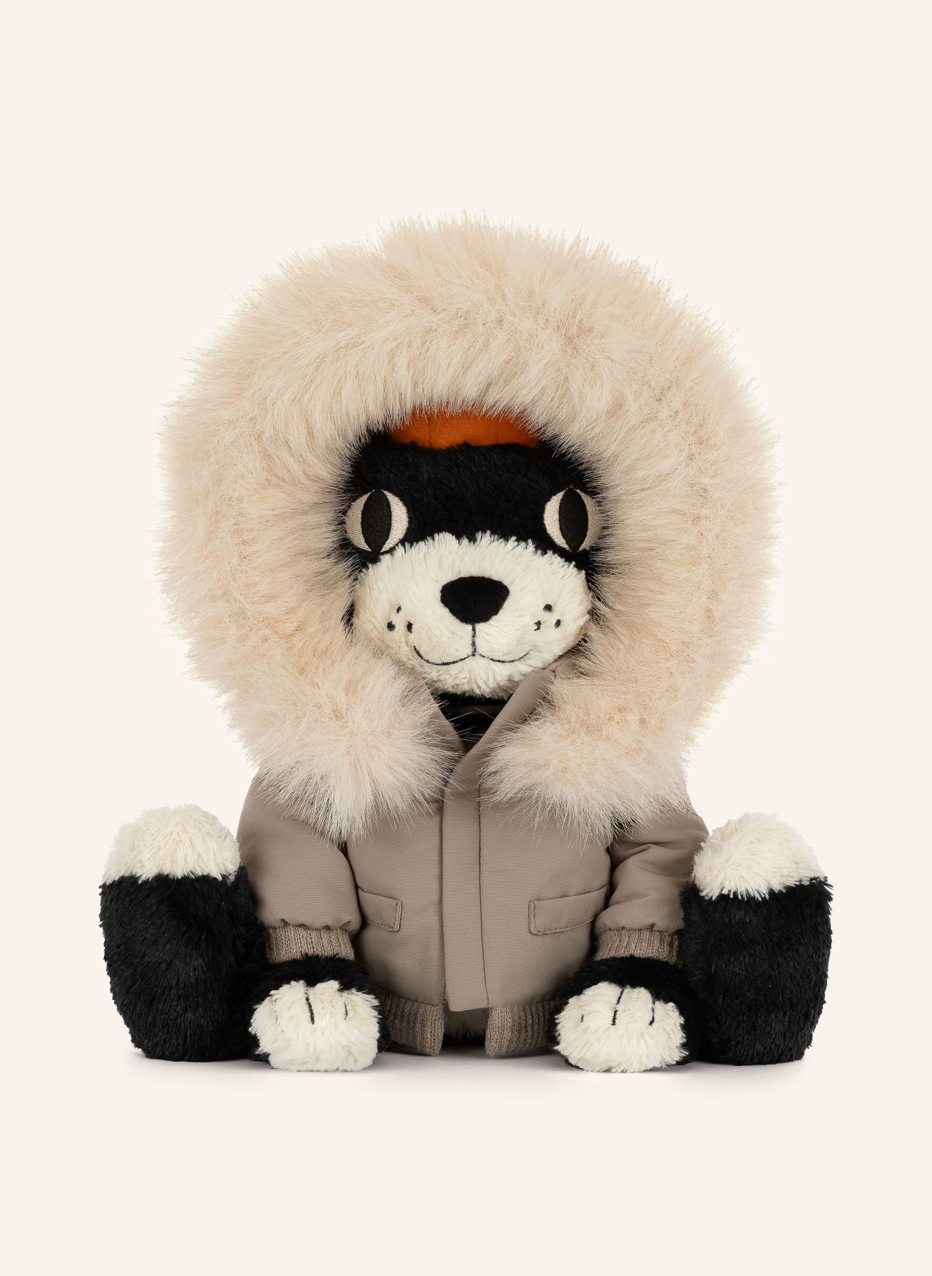 Jellycat Plüsch-Spielzeug JACK ALPINE: SCHWARZ / TAUPE / ORANGE