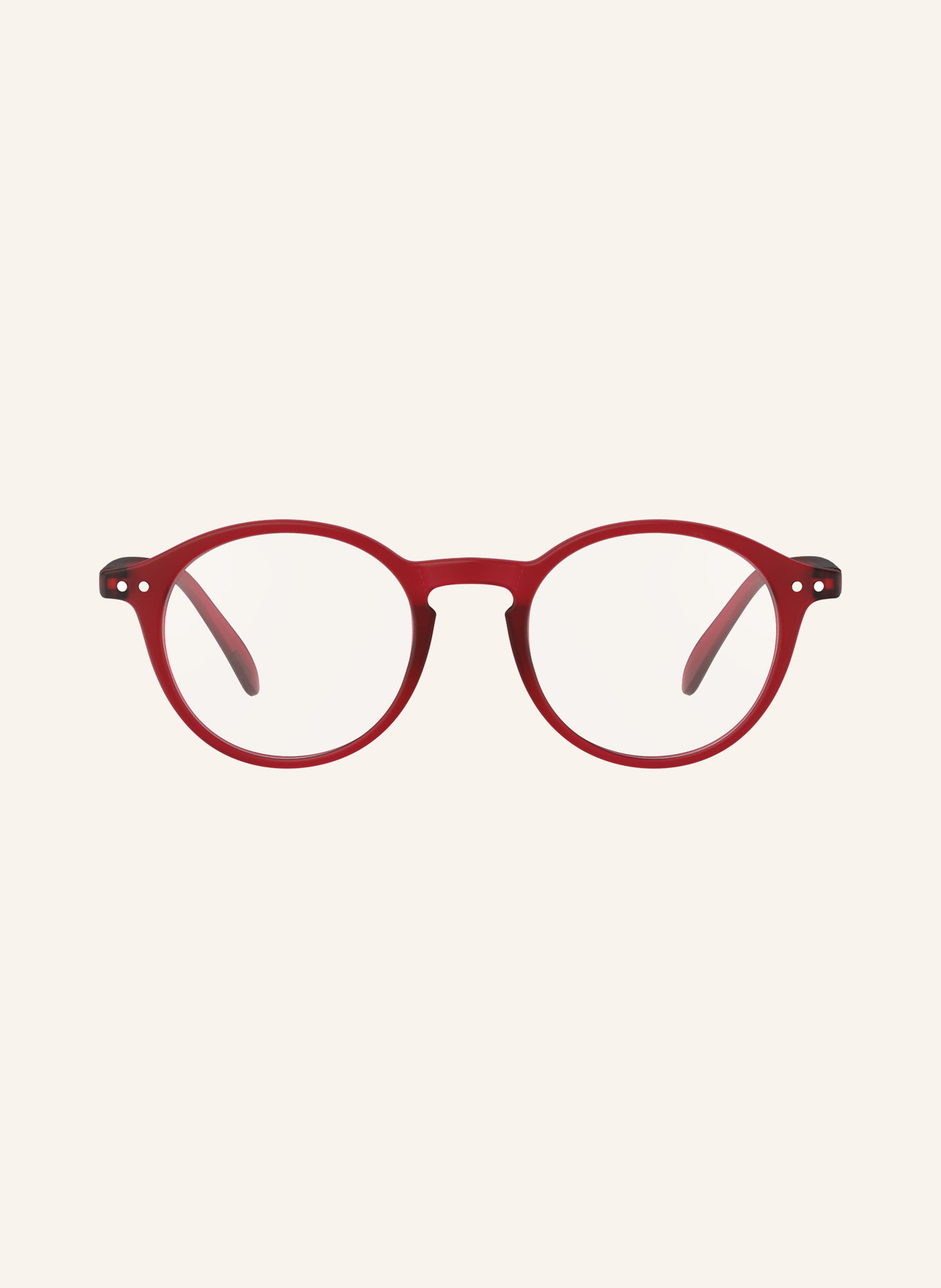 IZIPIZI Lesebrille #D: ROT/ TRANSPARENT