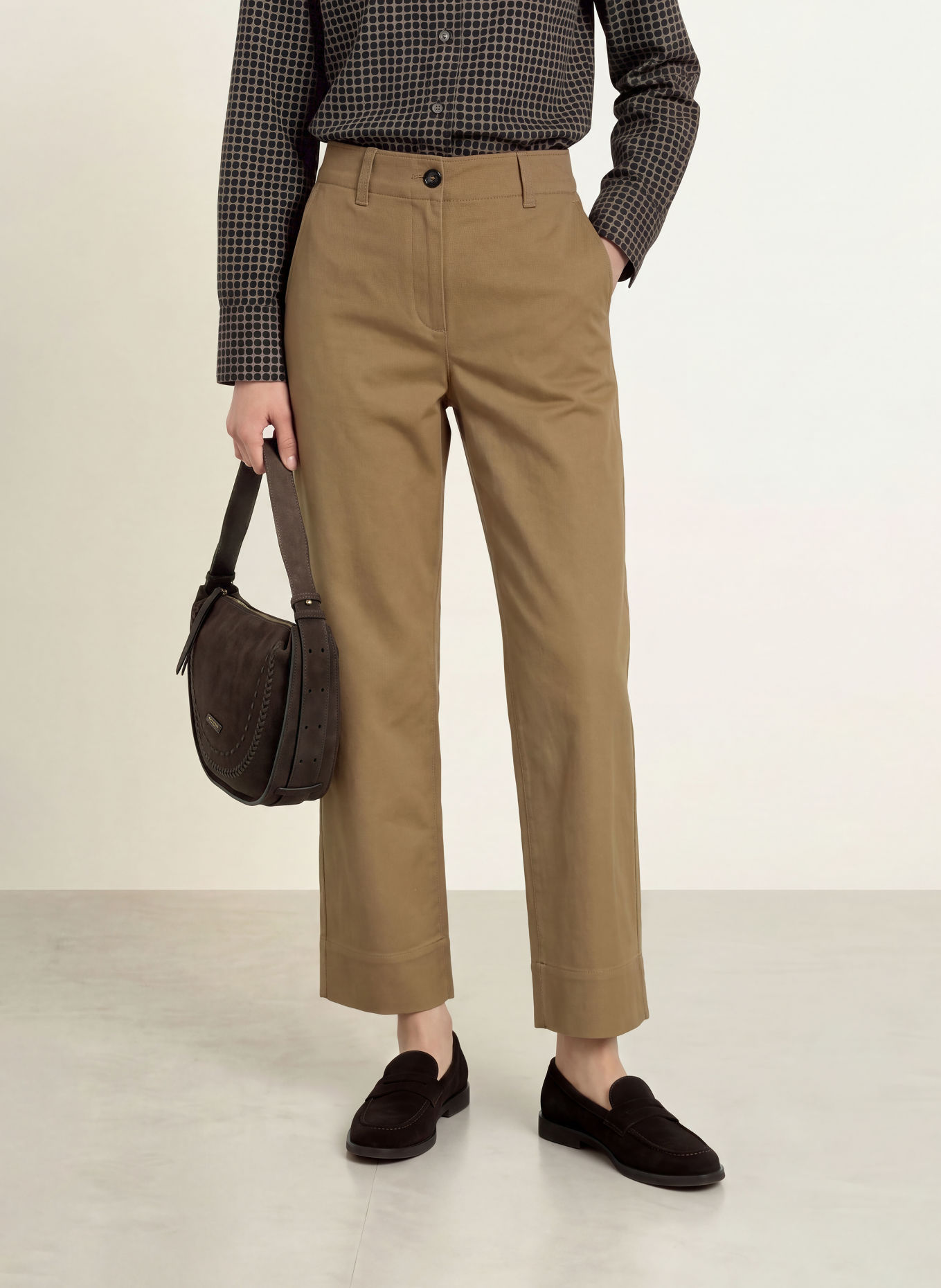 Marc O'Polo 7/8-length trousers: BROWN