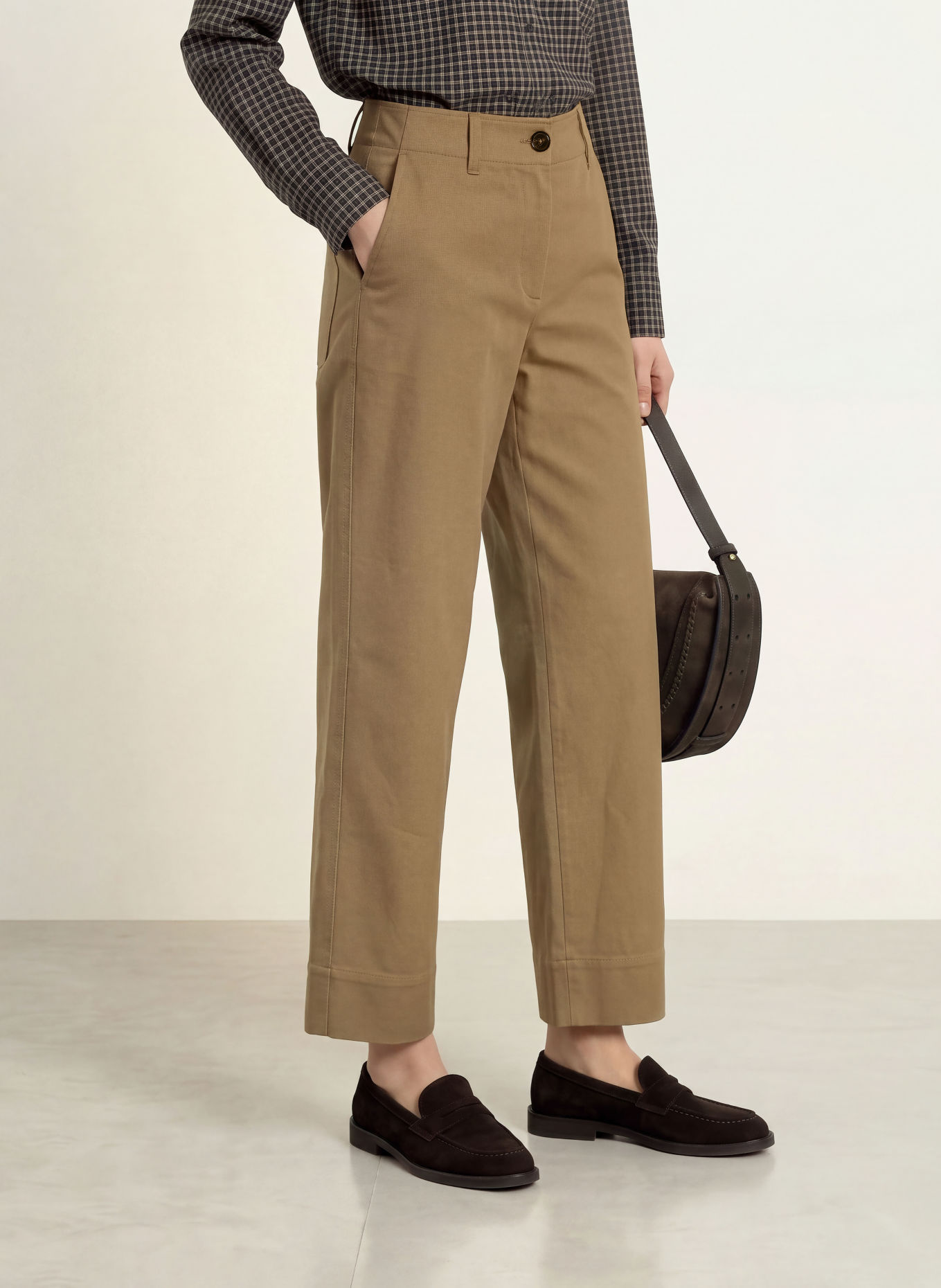 Marc O'Polo 7/8-length trousers: BROWN