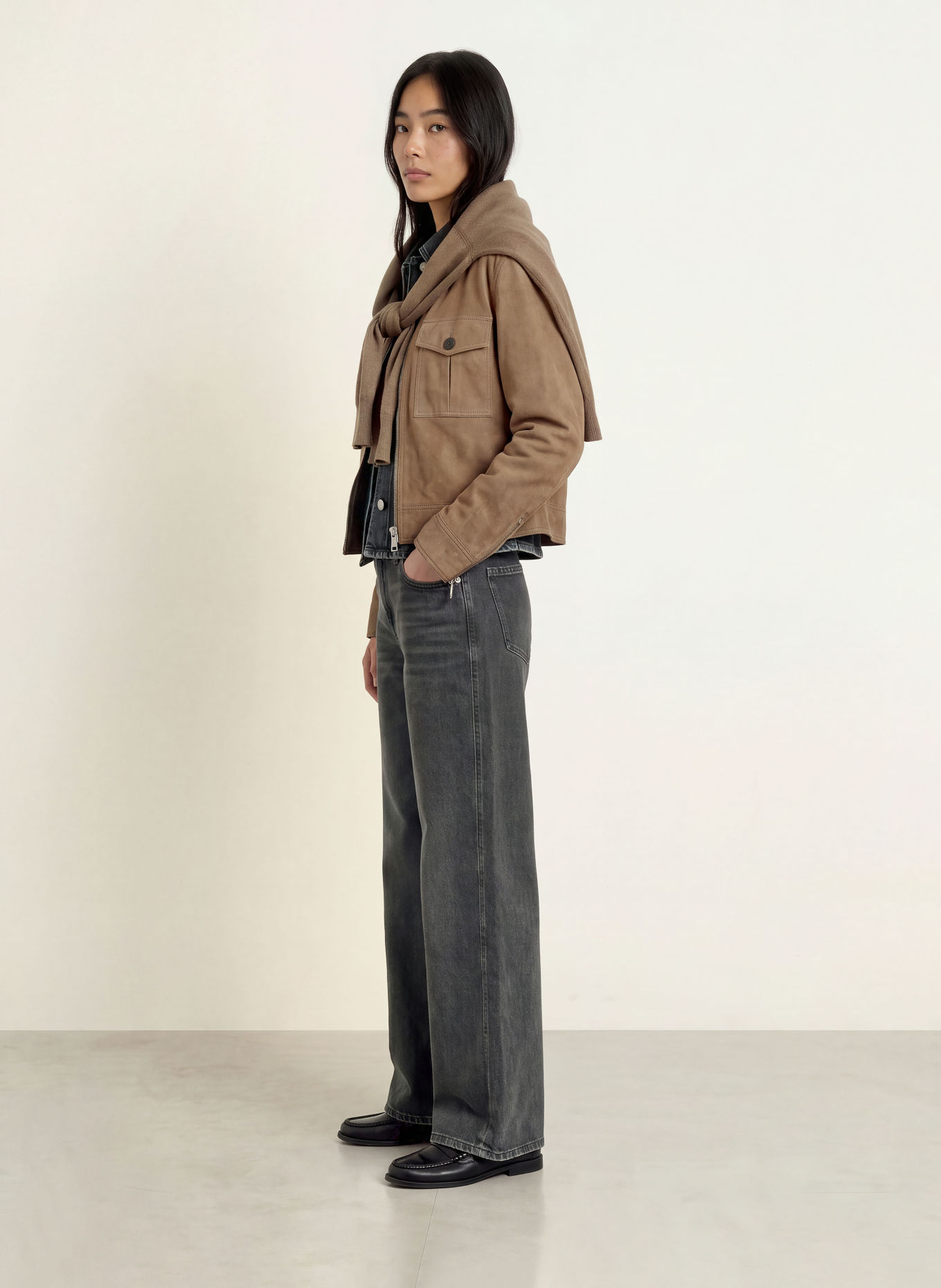 Marc O'Polo Lederjacke: HELLBRAUN