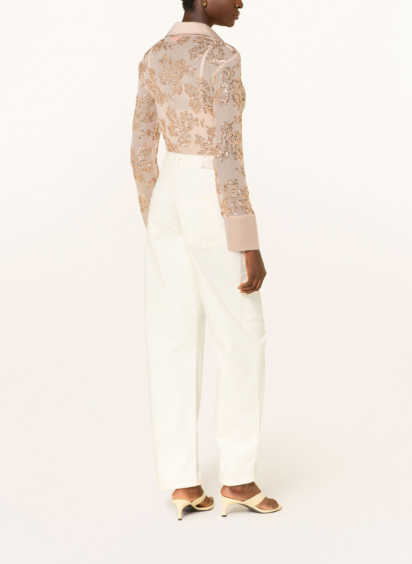 miss goodlife Skjortor i mesh med paljetter: TAUPE
