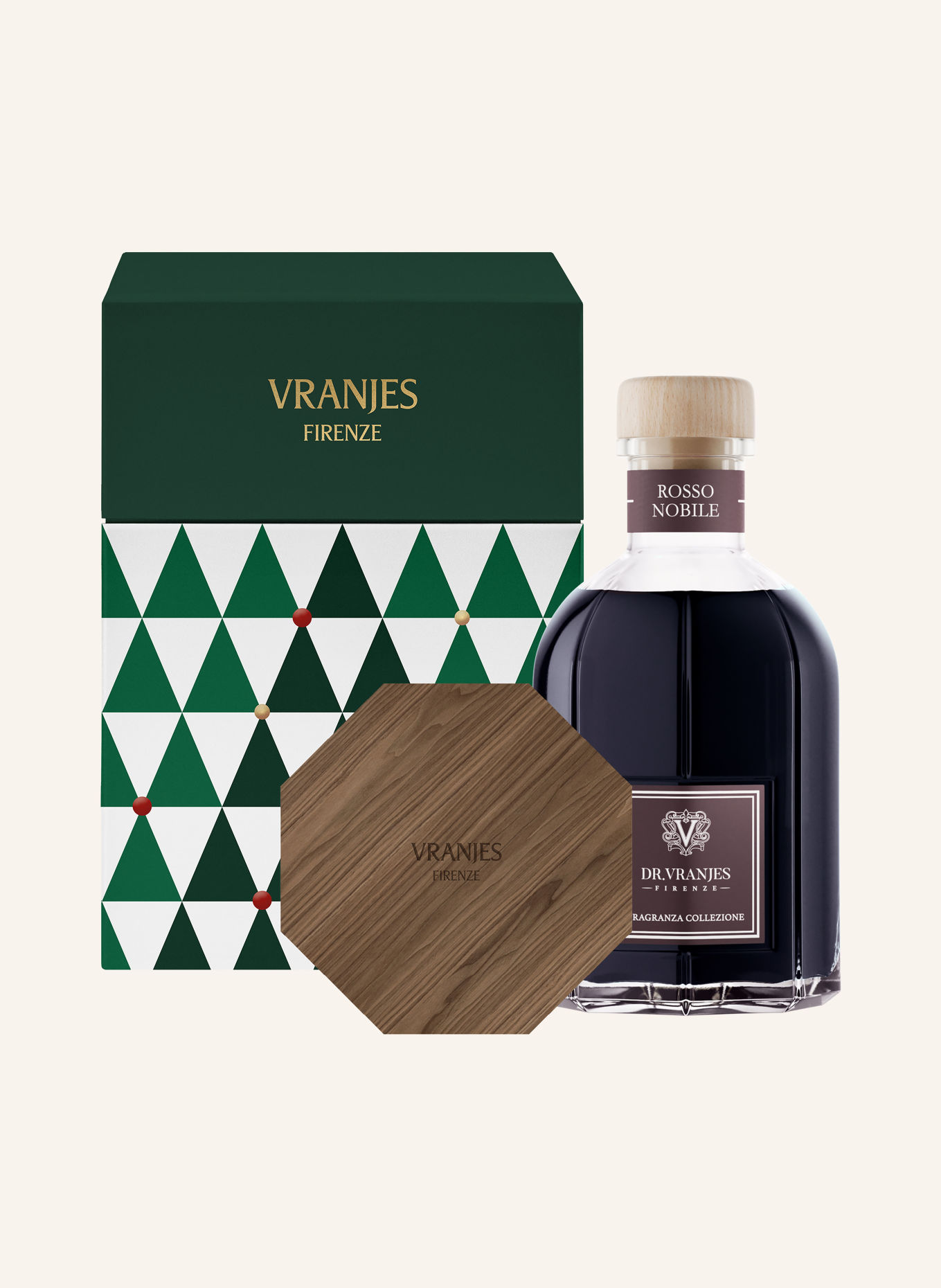 Dr. Vranjes Rumduft ROSSO NOBILE: MØRKEGRØN / GULD / LYSEBRUN