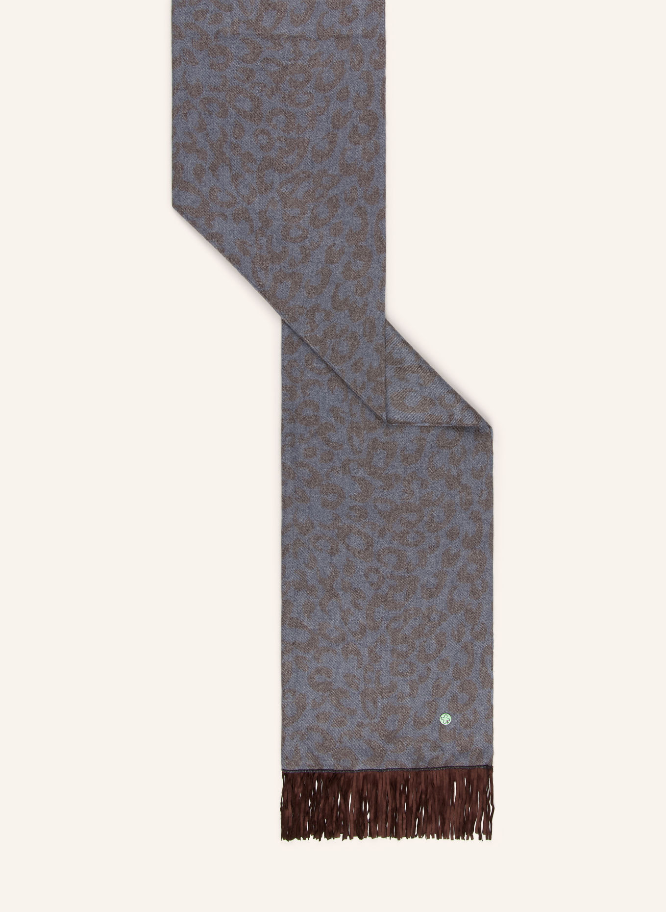 CODELLO Scarves: BLUE / DARK BROWN
