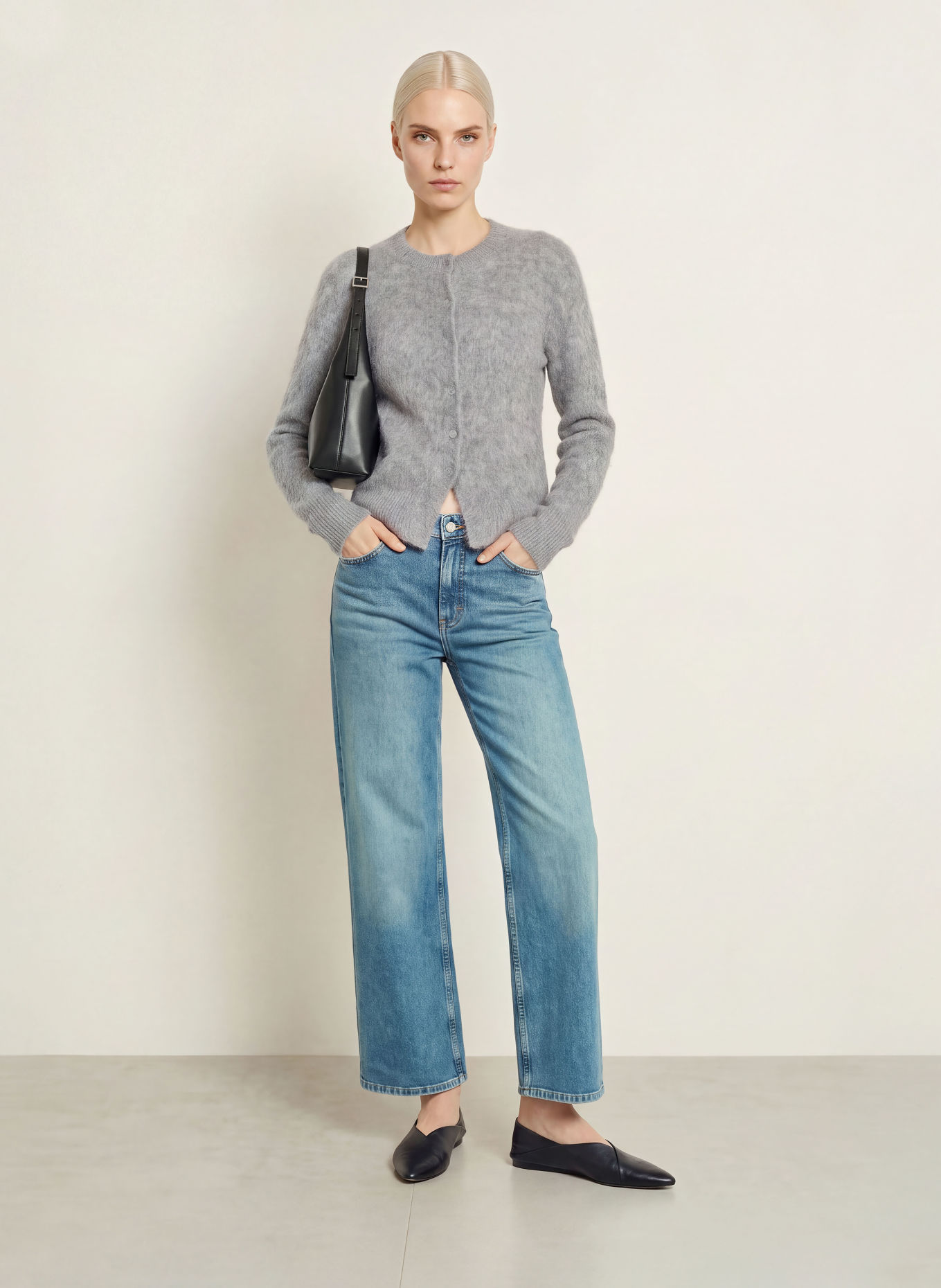 someday Wide Leg Jeans CELLMA ICONIC: 70317 mid refined blue