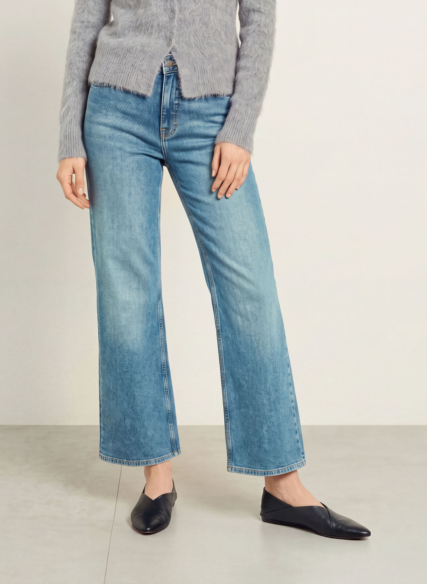 someday Wide Leg Jeans CELLMA ICONIC: 70317 mid refined blue