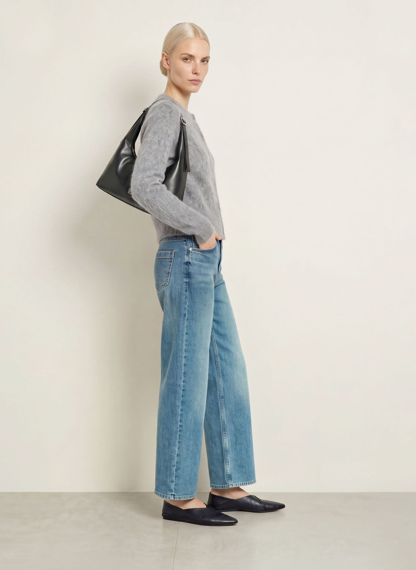 someday Wide Leg Jeans CELLMA ICONIC: 70317 mid refined blue