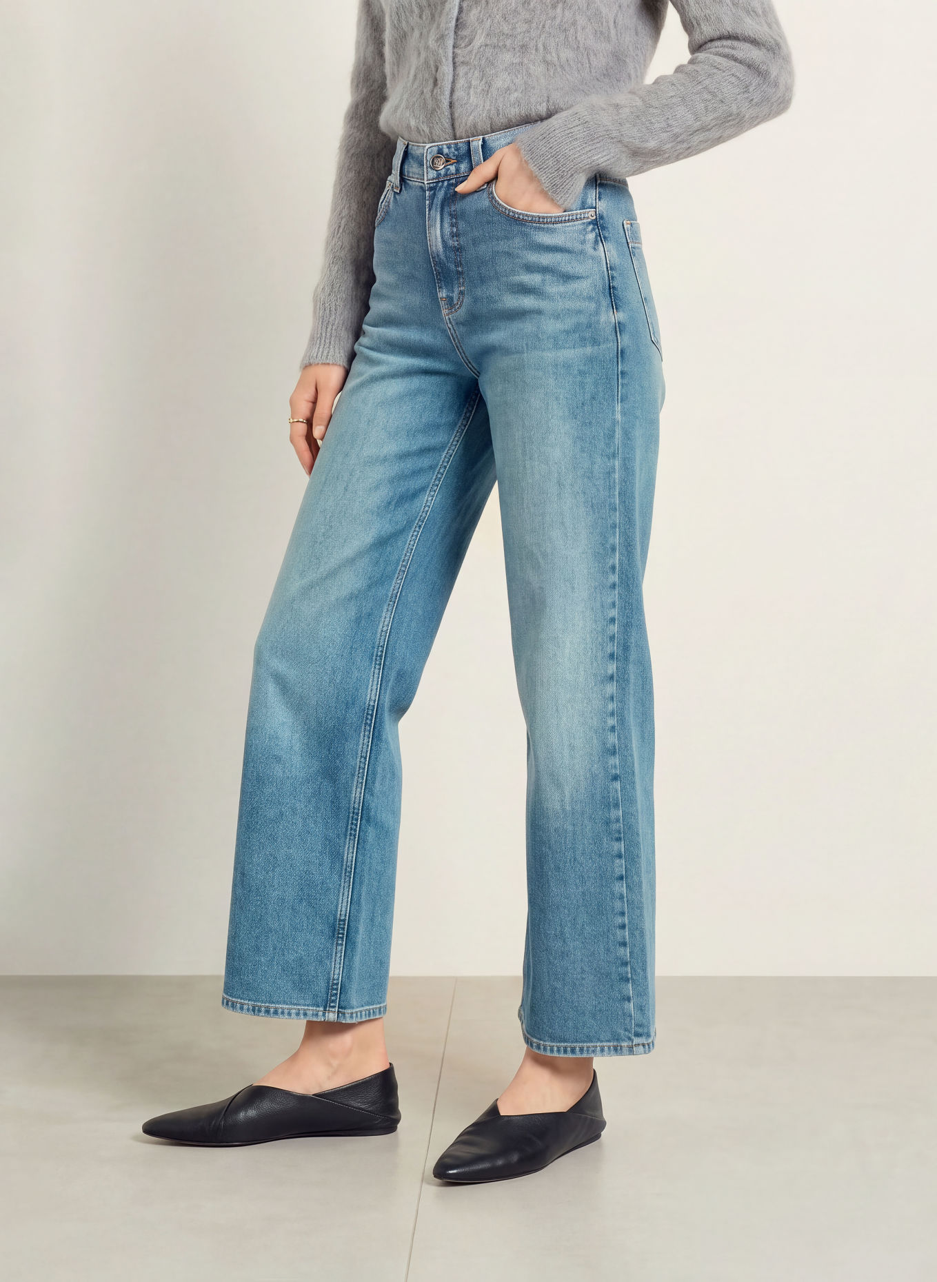 someday Wide Leg Jeans CELLMA ICONIC: 70317 mid refined blue