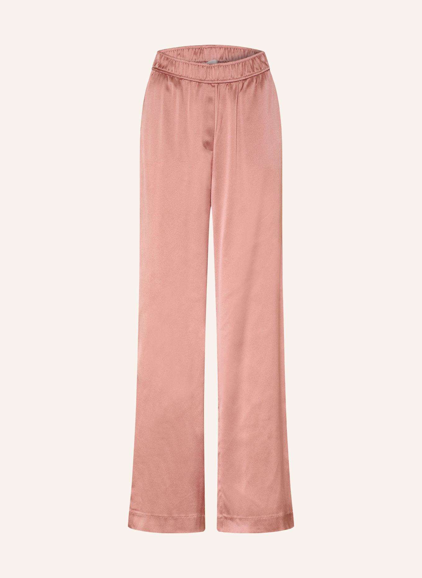 HEMISPHERE Satinhose mit Seide: ROSÉ