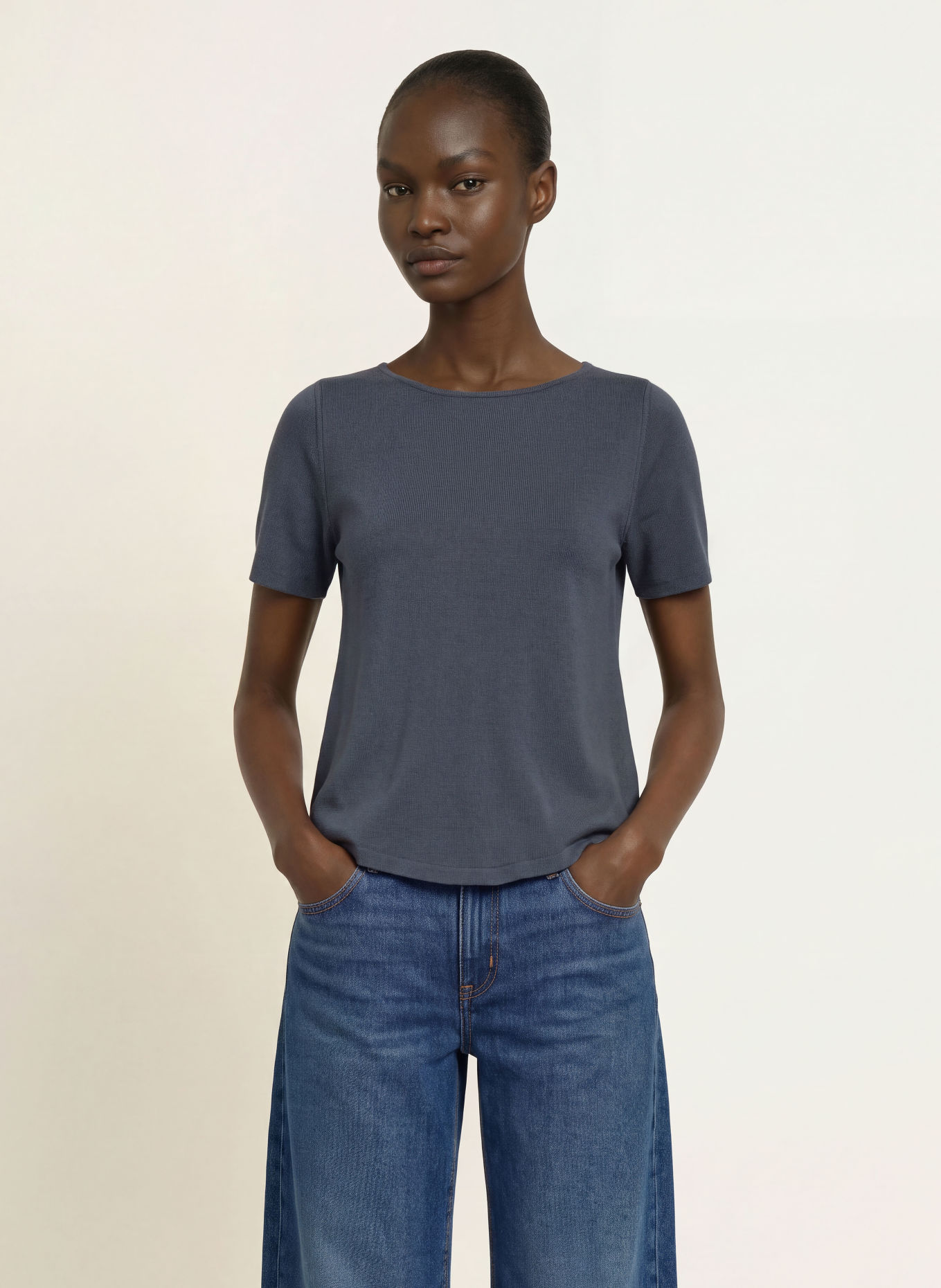 HEMISPHERE Knit shirt: DARK GRAY