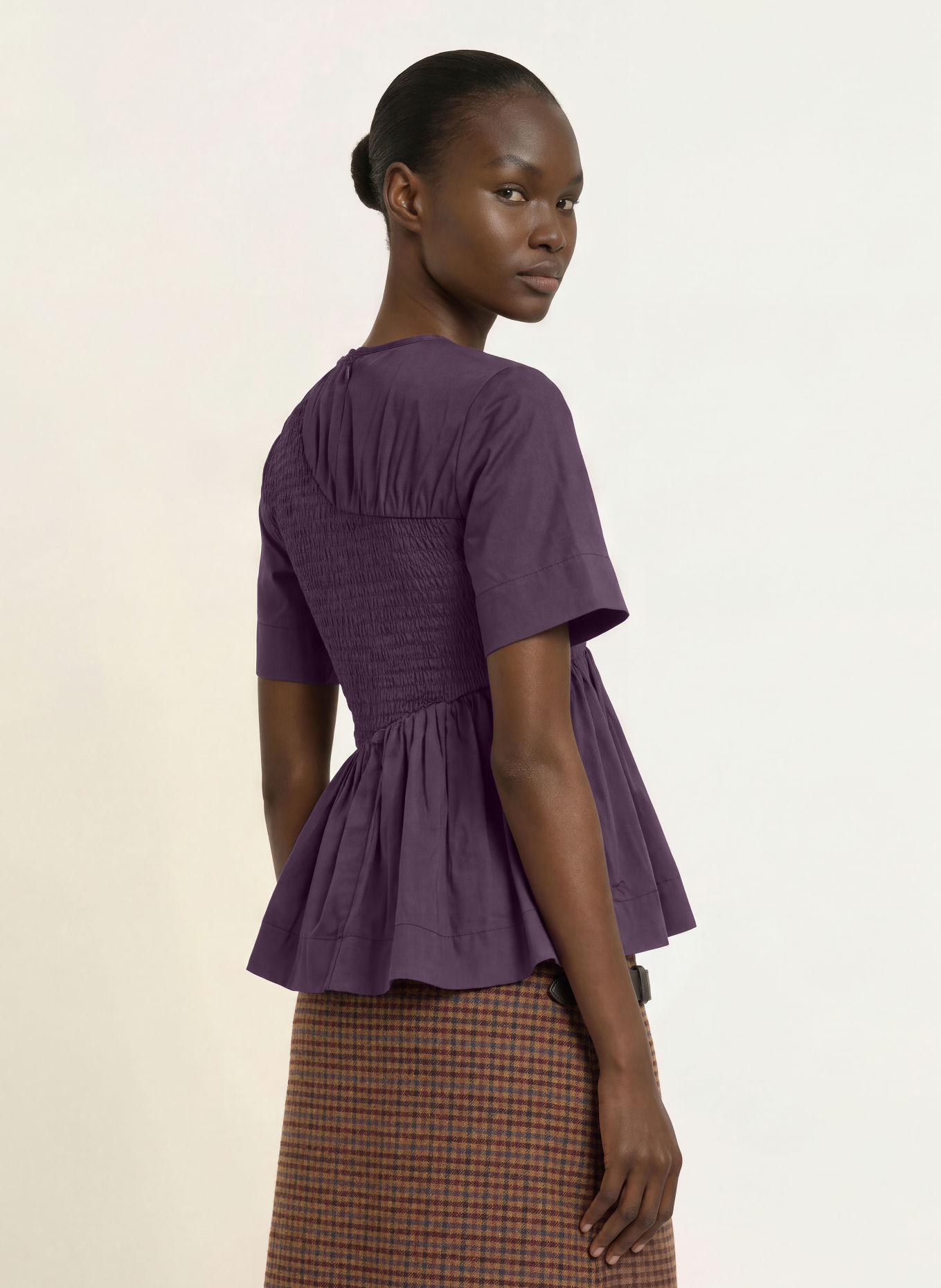 DAMSON MADDER. Blusenshirt EMMY: DUNKELLILA