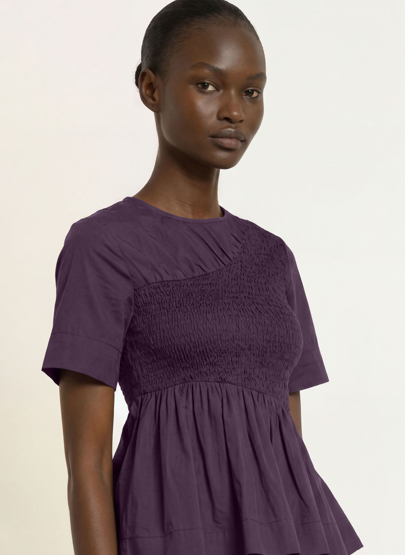 DAMSON MADDER. Blusenshirt EMMY: DUNKELLILA