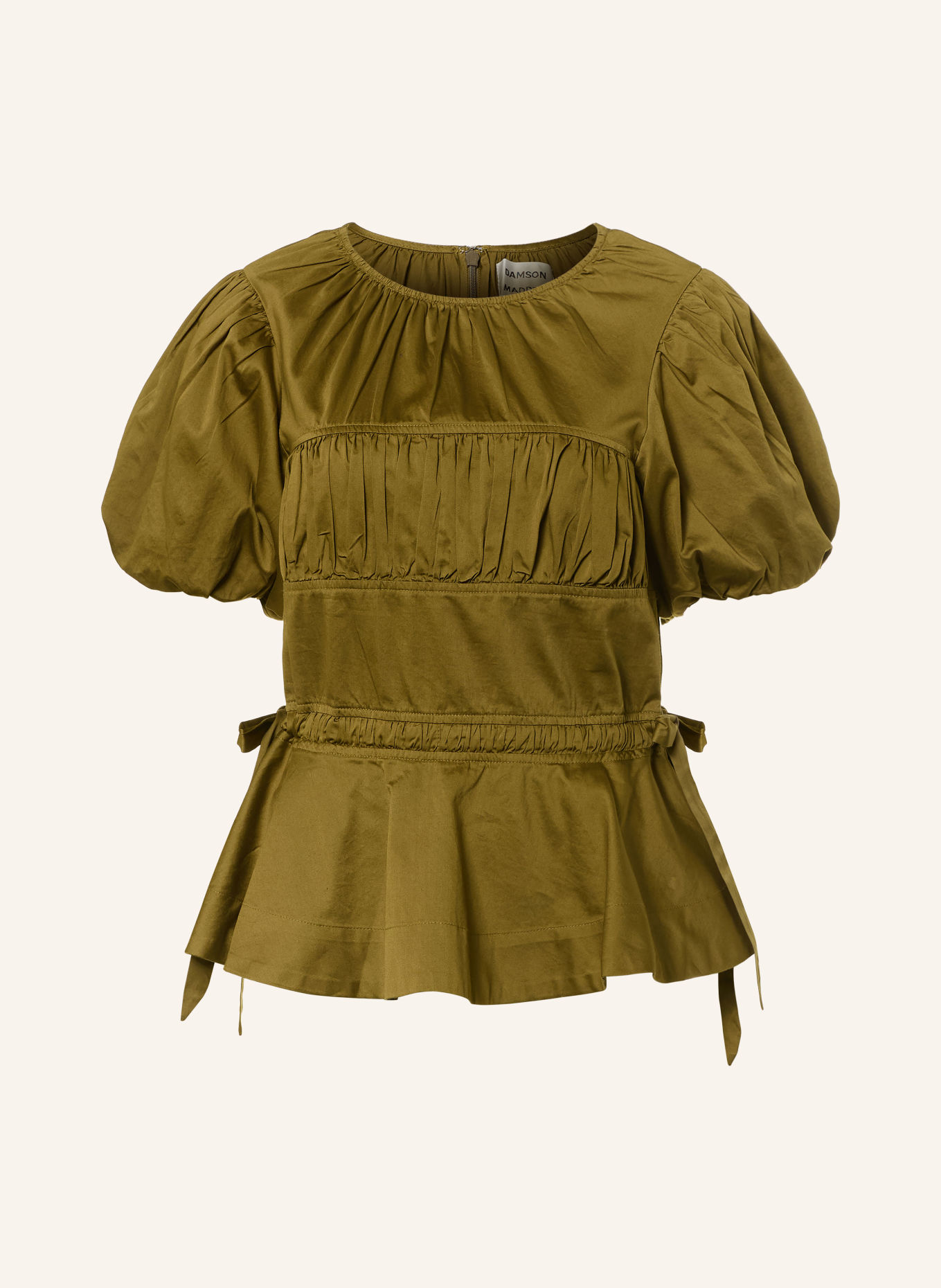 DAMSON MADDER. Blusenshirt HADLEY: OLIV