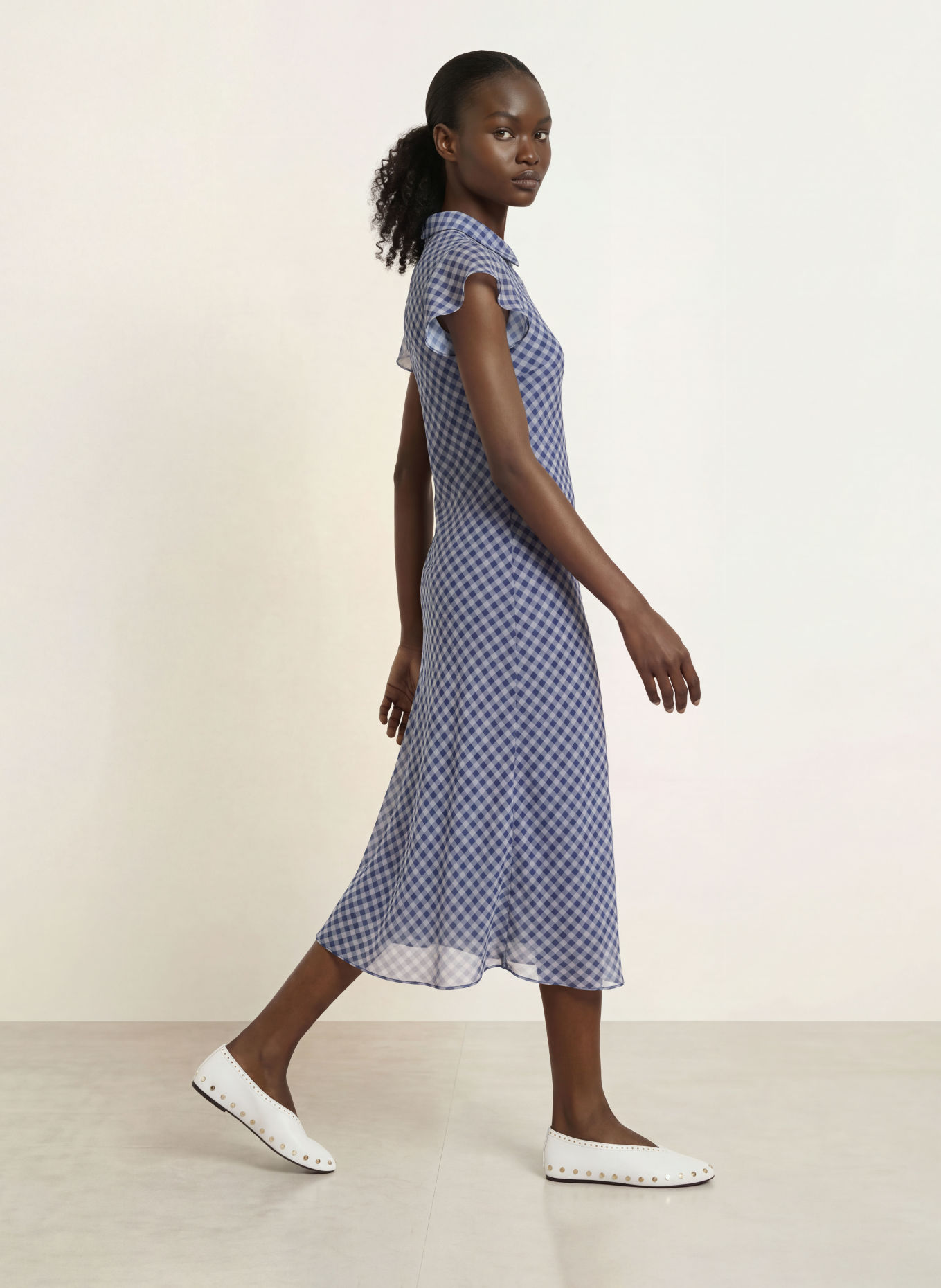 DAMSON MADDER. Robe chemise HUDSON: BLEU / BLEU CLAIR