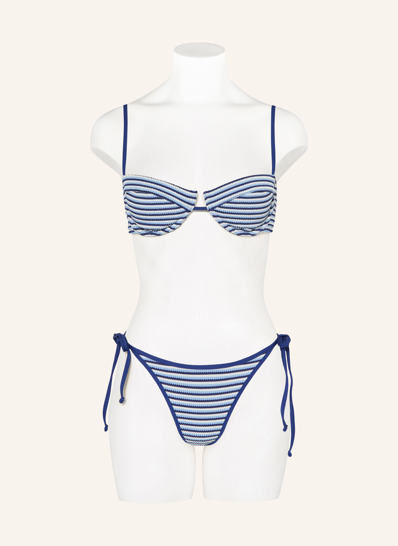 SEAFOLLY Bügel-Bikini-Top HORIZONS: BLAU / HELLBLAU / WEISS