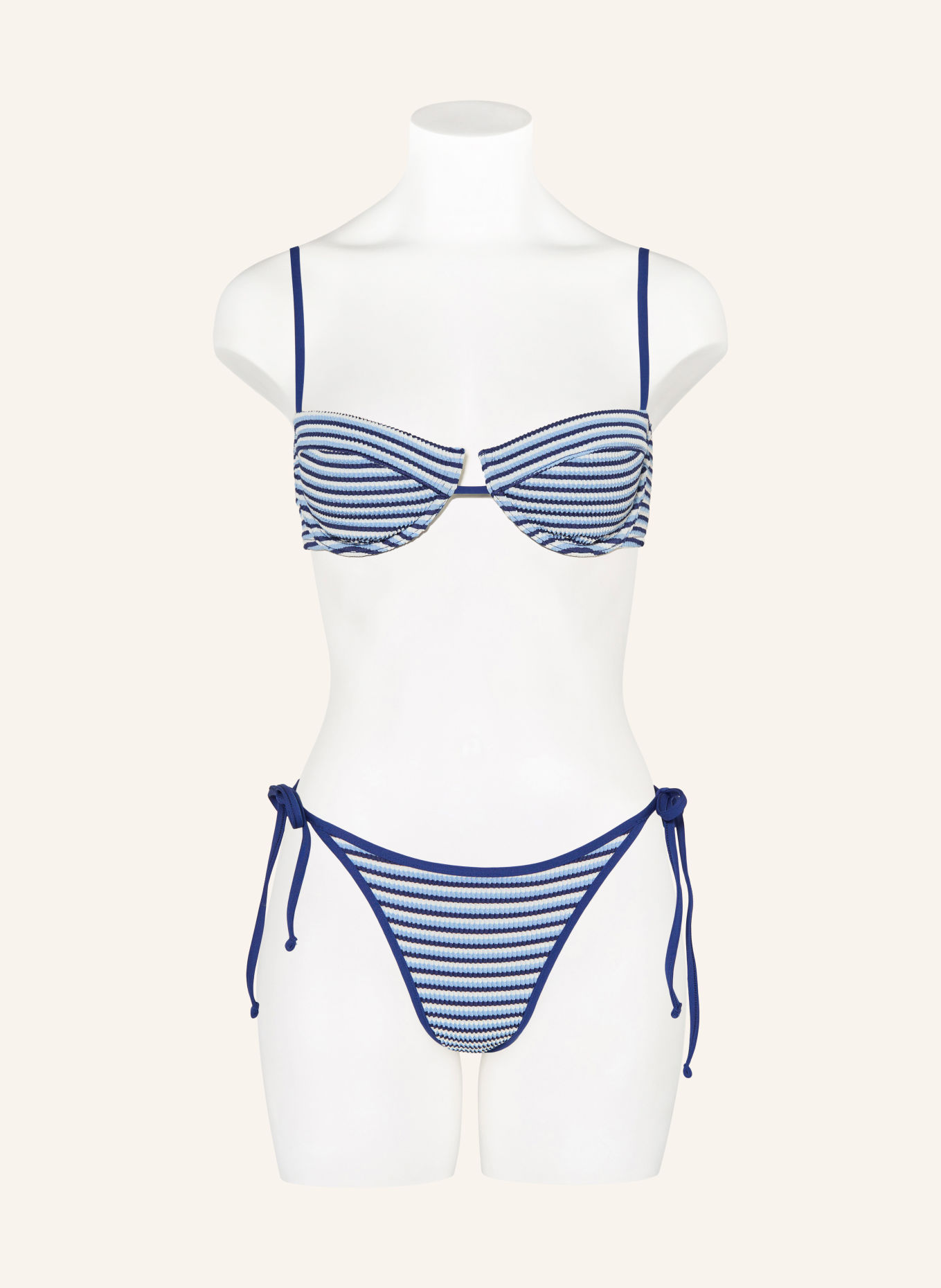 SEAFOLLY Triangel-Bikini-Hose HORIZONS: BLAU / HELLBLAU / WEISS