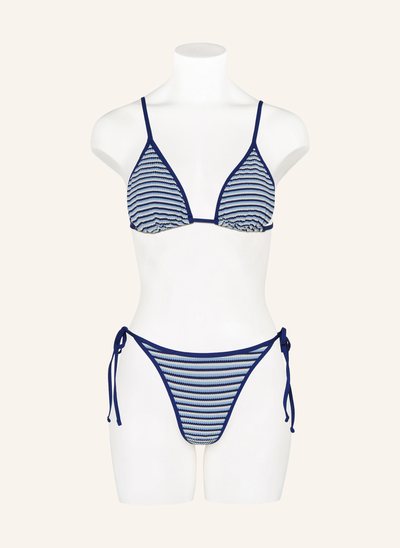 SEAFOLLY Triangel-Bikini-Top HORIZONS: BLAU / HELLBLAU / WEISS