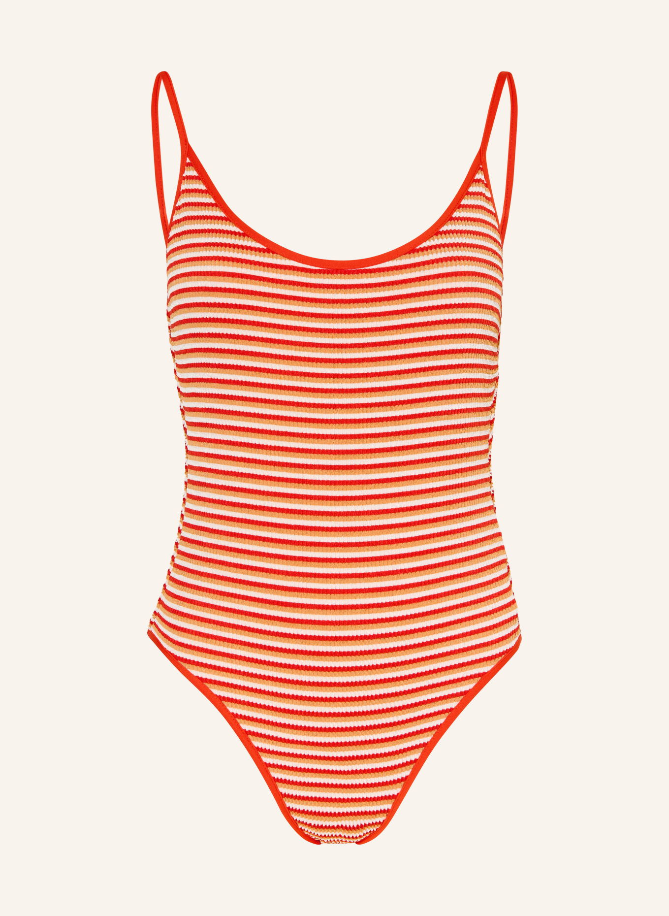 SEAFOLLY Badeanzug HORIZONS: ROT / BEIGE / WEISS