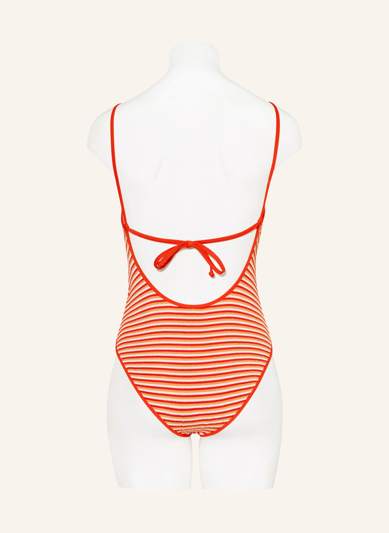 SEAFOLLY Badeanzug HORIZONS: ROT / BEIGE / WEISS