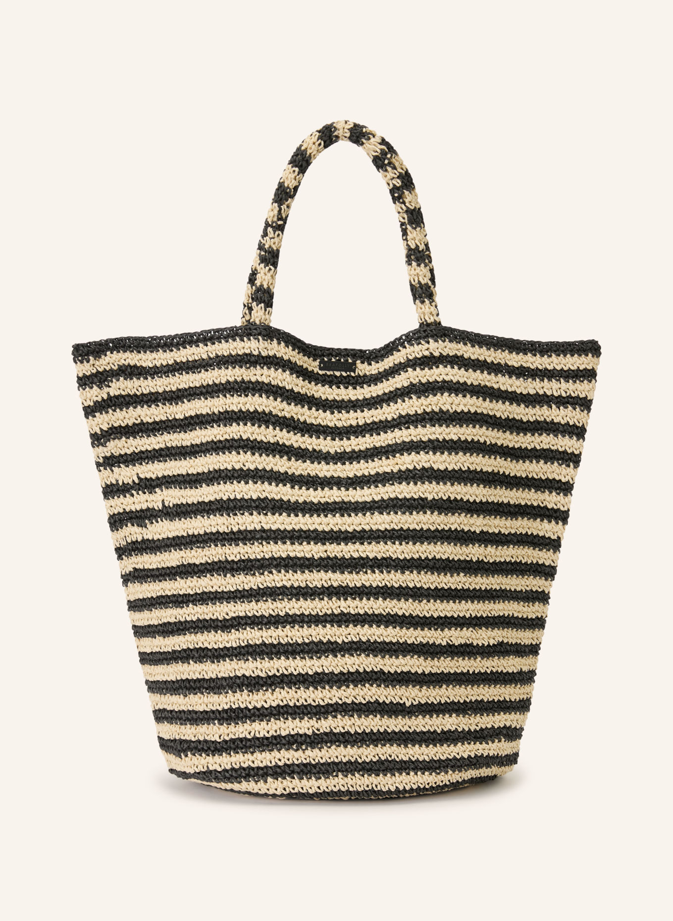 SEAFOLLY Strandtasche: CREME / SCHWARZ