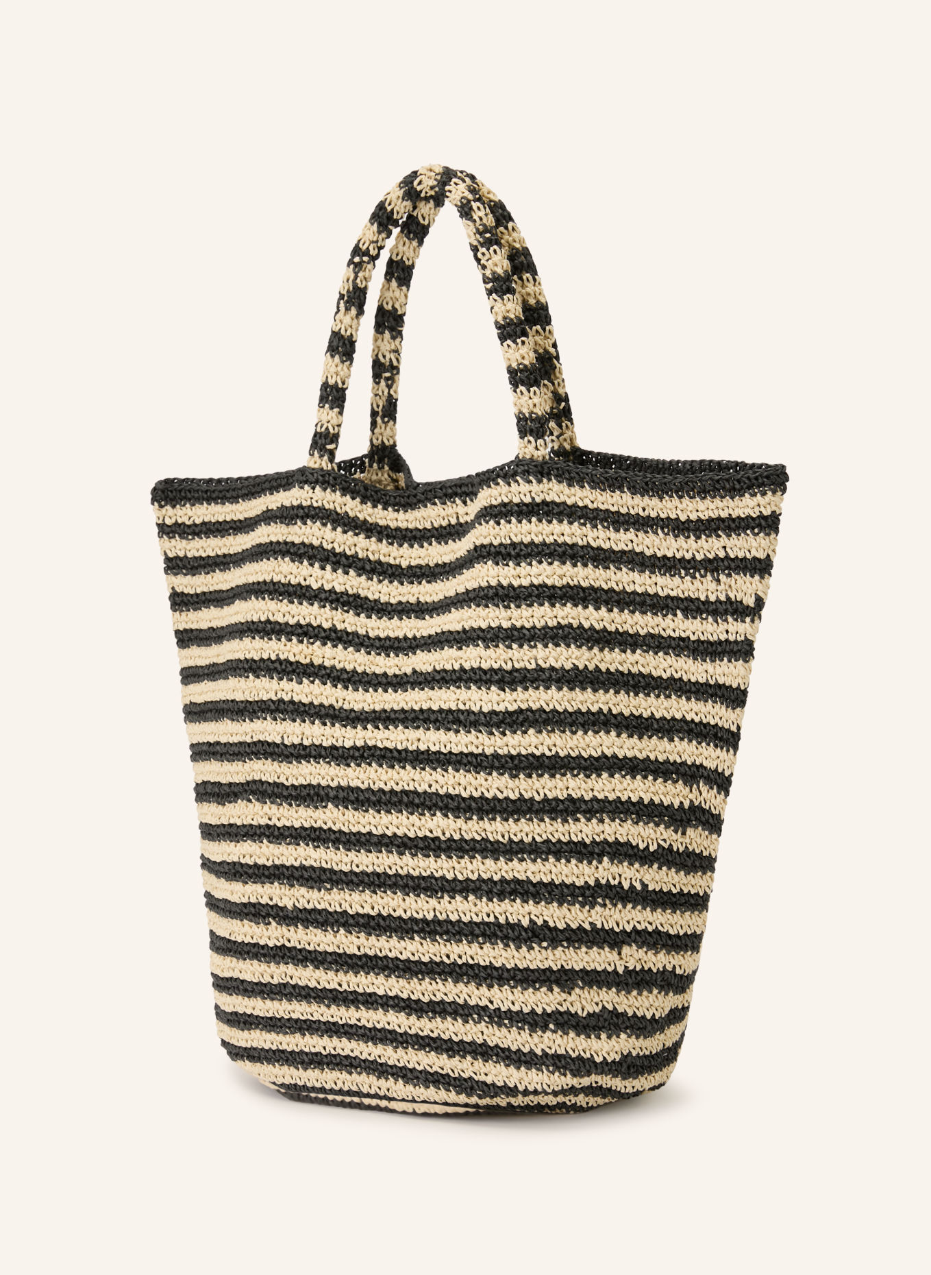 SEAFOLLY Strandtasche: CREME / SCHWARZ