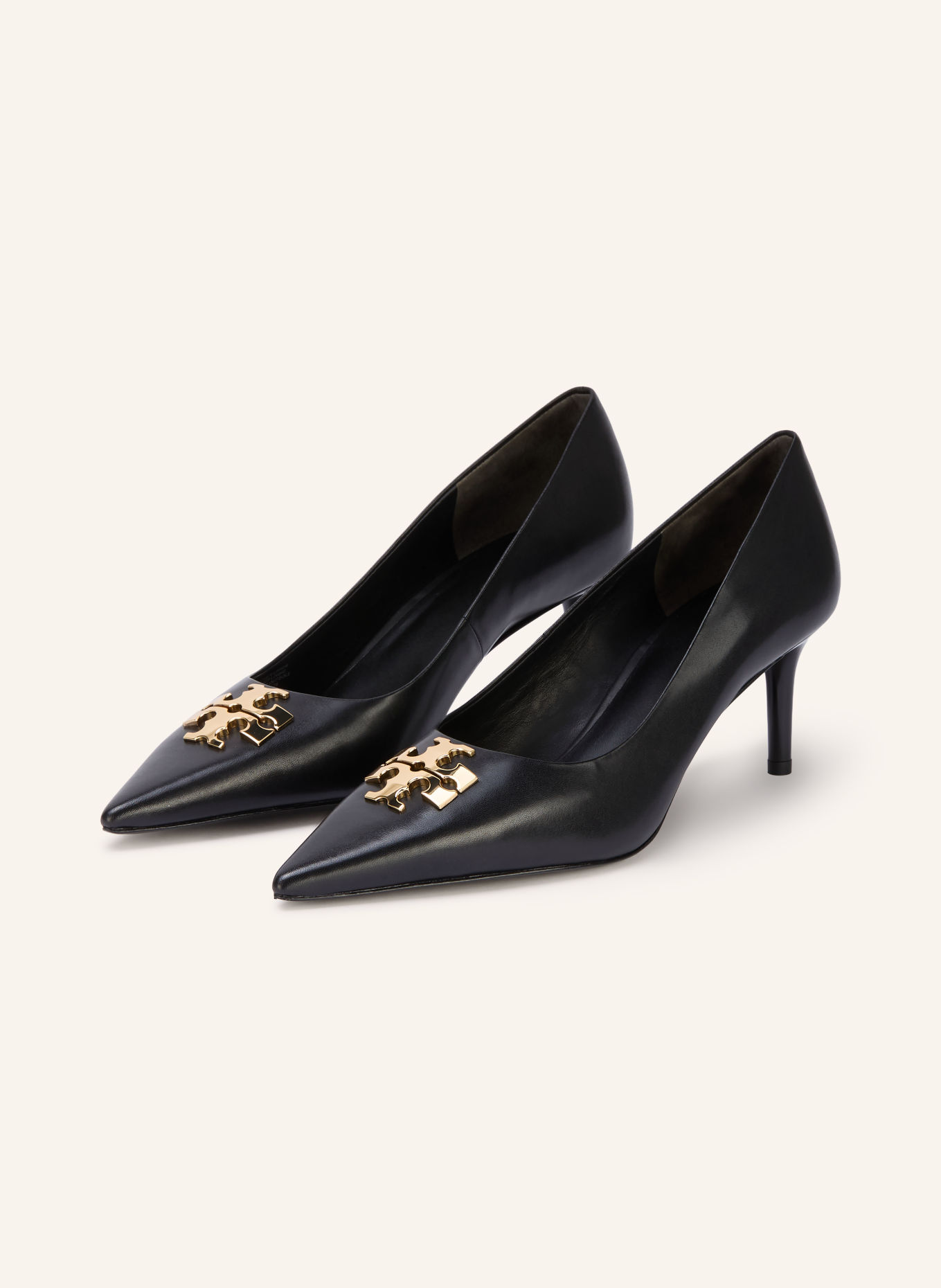 TORY BURCH CHARLIE Pumps: BLACK / GOLD